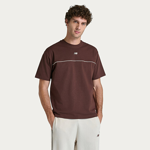 Мужская футболка New Balance MNT3608 Kahverengi на каждый день