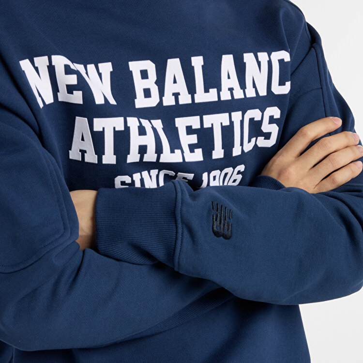 New Balance MT51521 Lacivert Erkek Sweatshirt - Newbalance