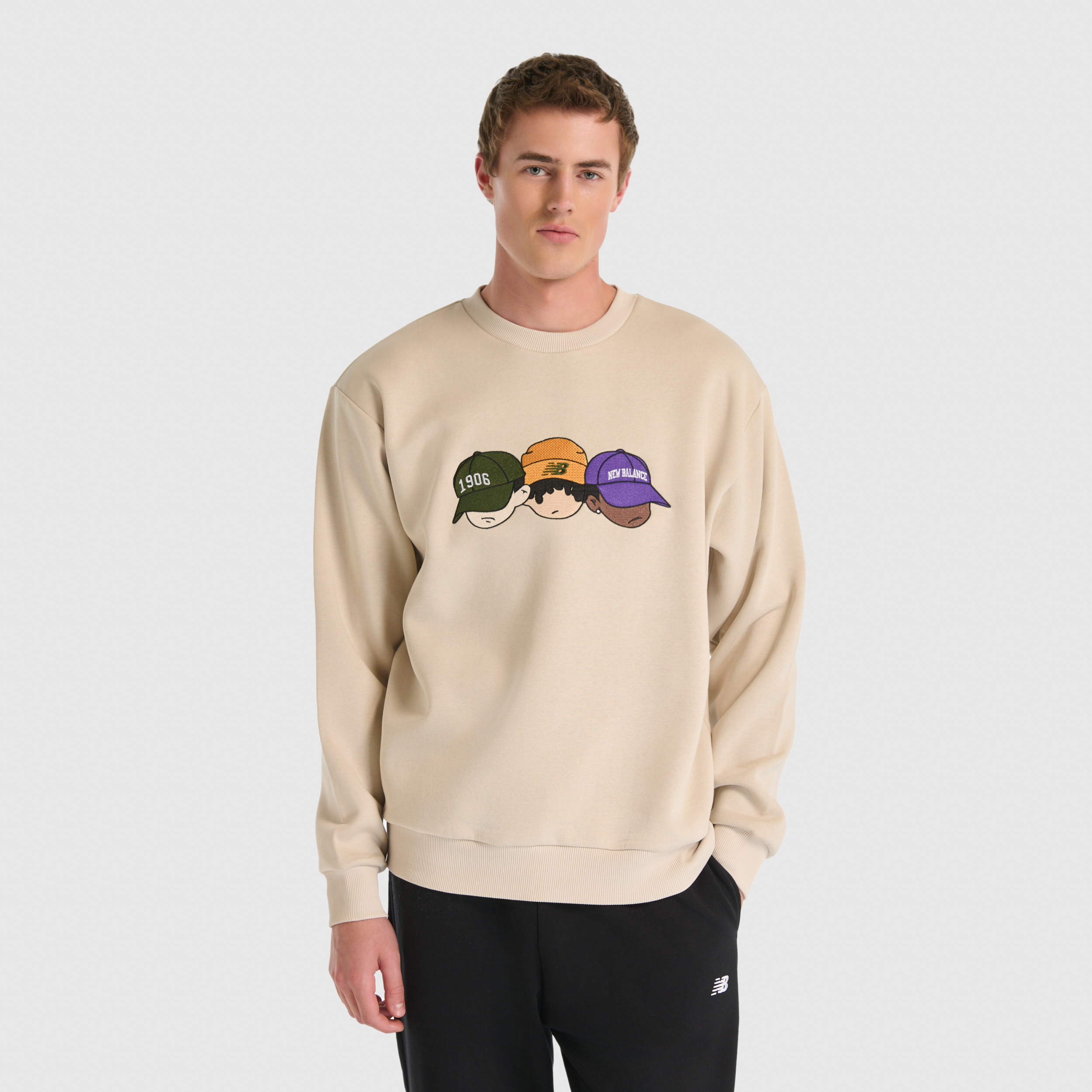 New Balance MNC3505 Bej Erkek Sweatshirt