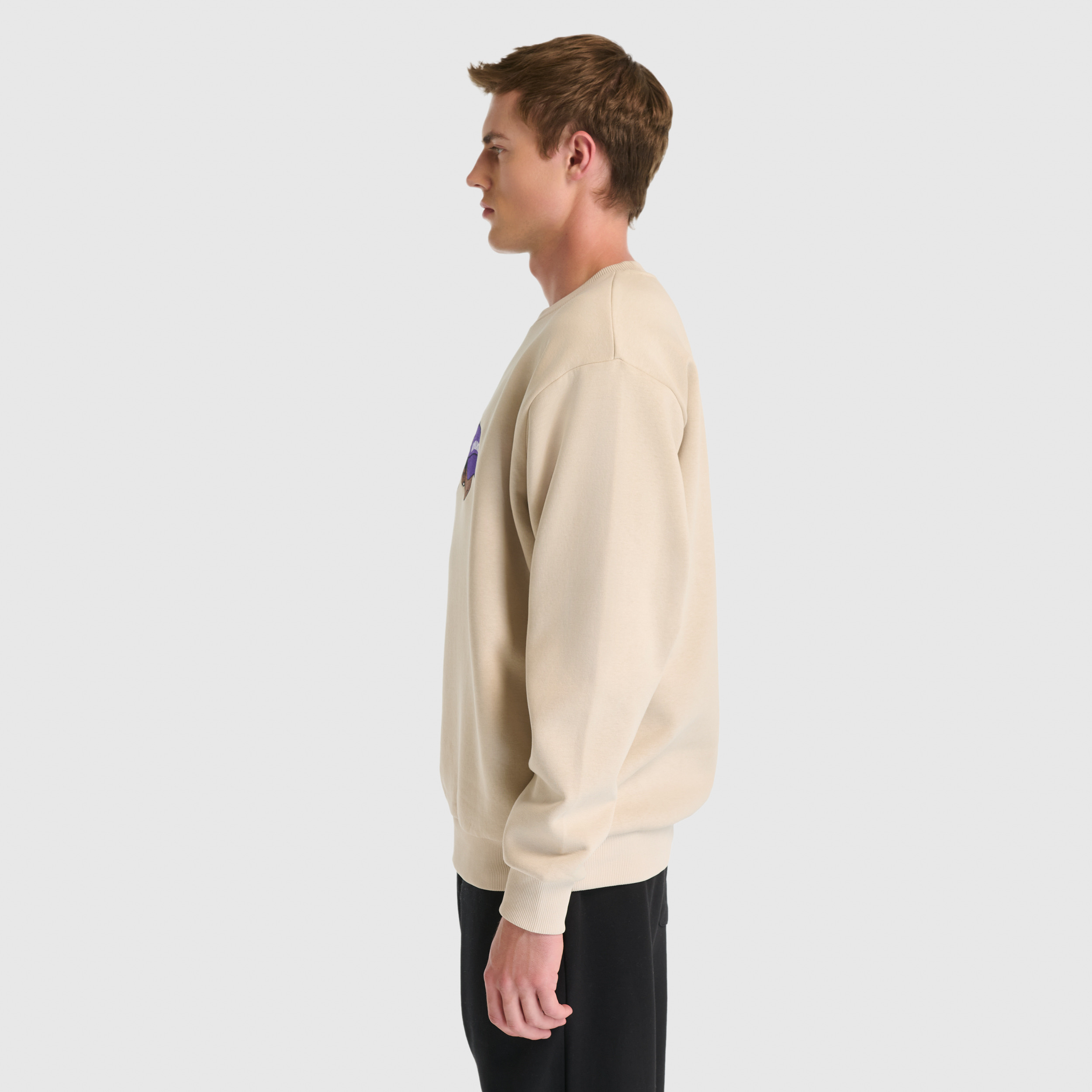 New Balance MNC3505 Bej Erkek Sweatshirt görsel 2