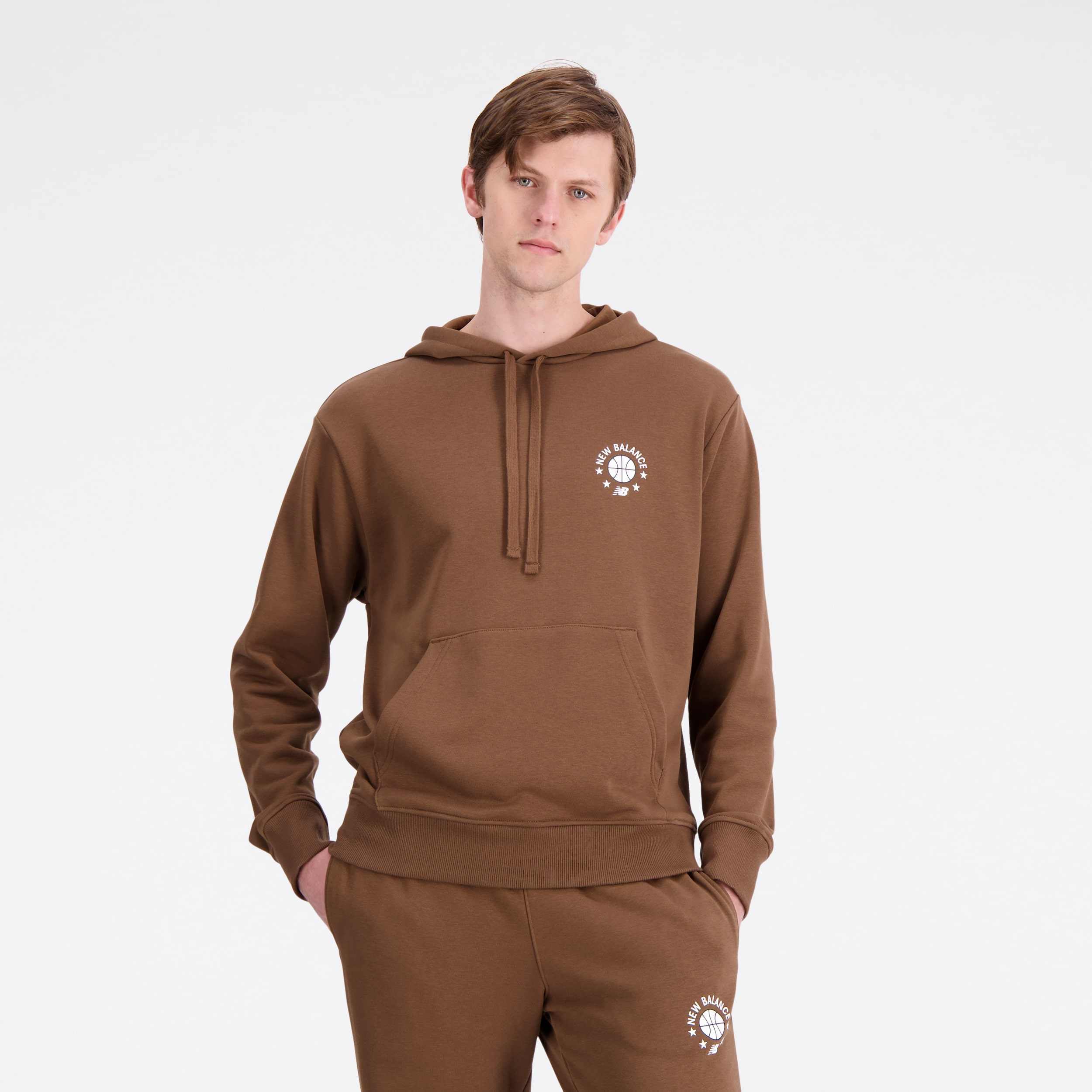 New Balance MNH1411 Kahverengi Erkek Sweatshirt
