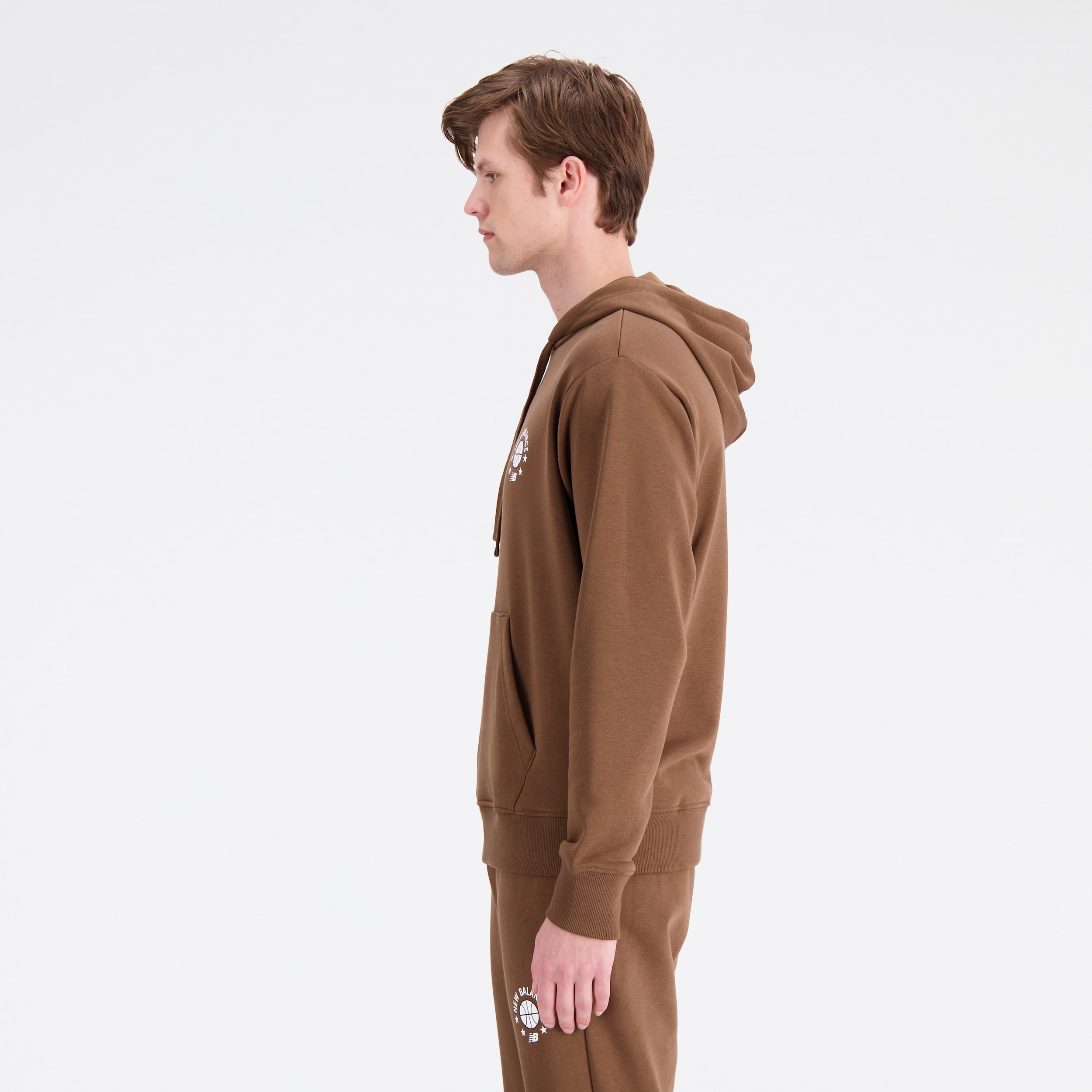 New Balance MNH1411 Kahverengi Erkek Sweatshirt görsel 3