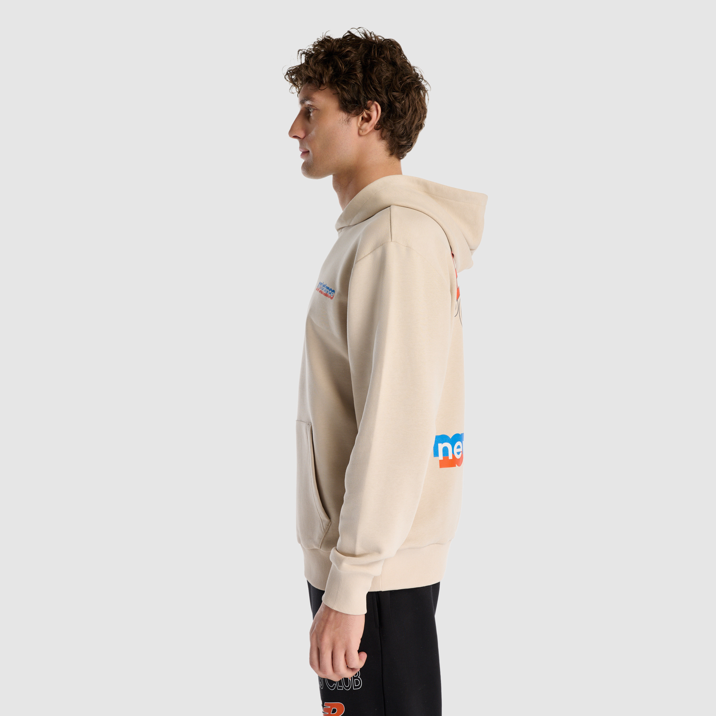 New Balance MNH1533 Bej Erkek Sweatshirt görsel 3