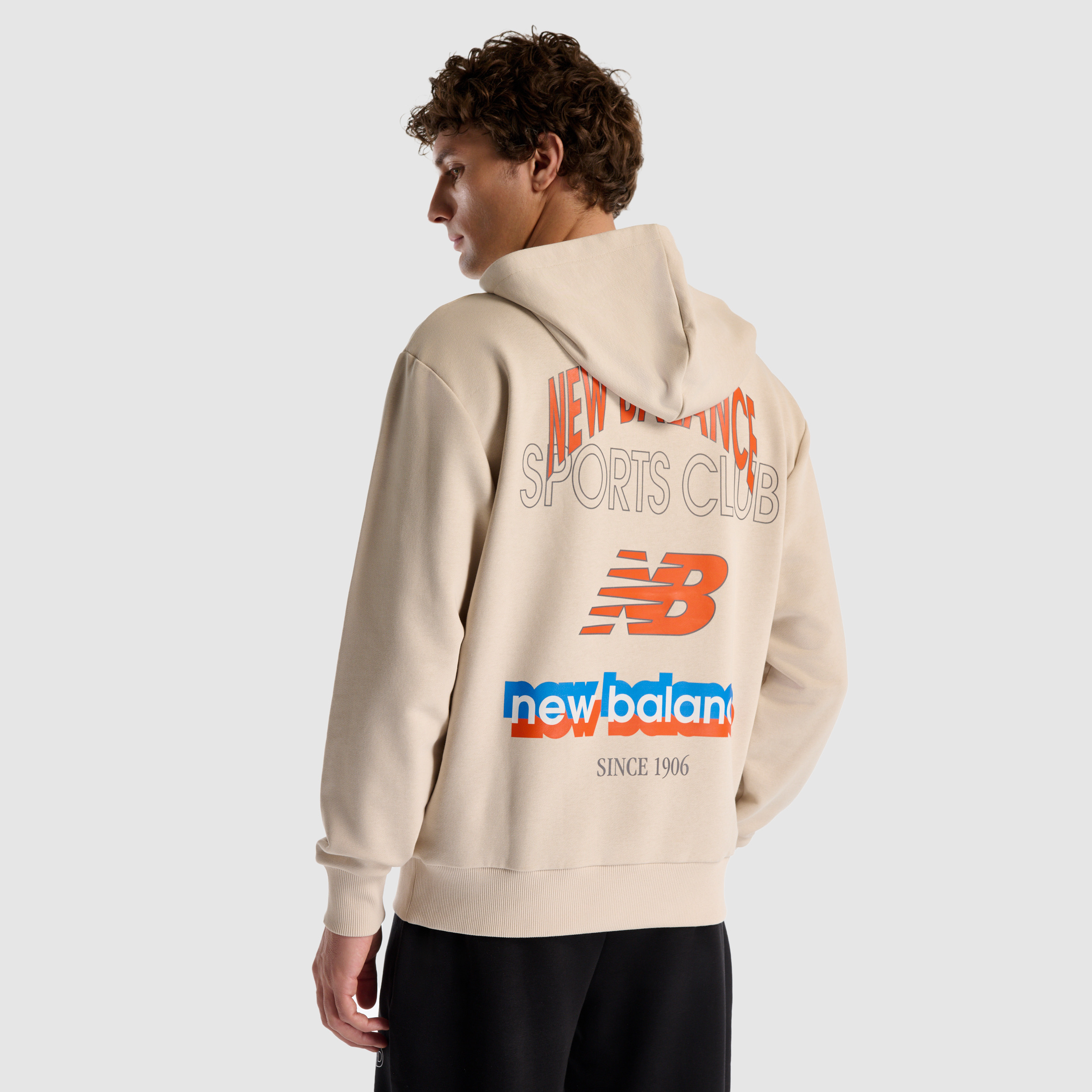 New Balance MNH1533 Bej Erkek Sweatshirt görsel 4