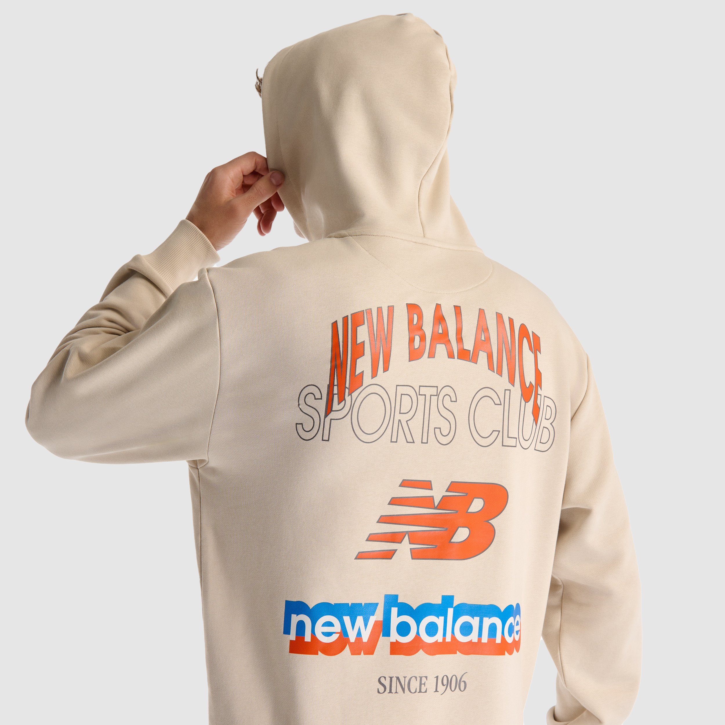 New Balance MNH1533 Bej Erkek Sweatshirt görsel 6