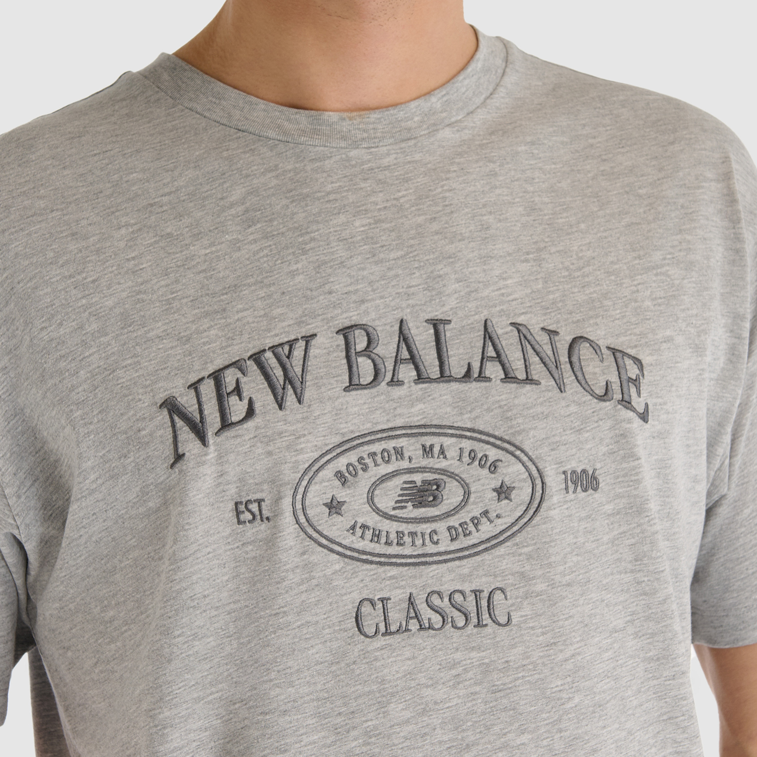 New Balance MNT1508 Gri Erkek Tişört görsel 5