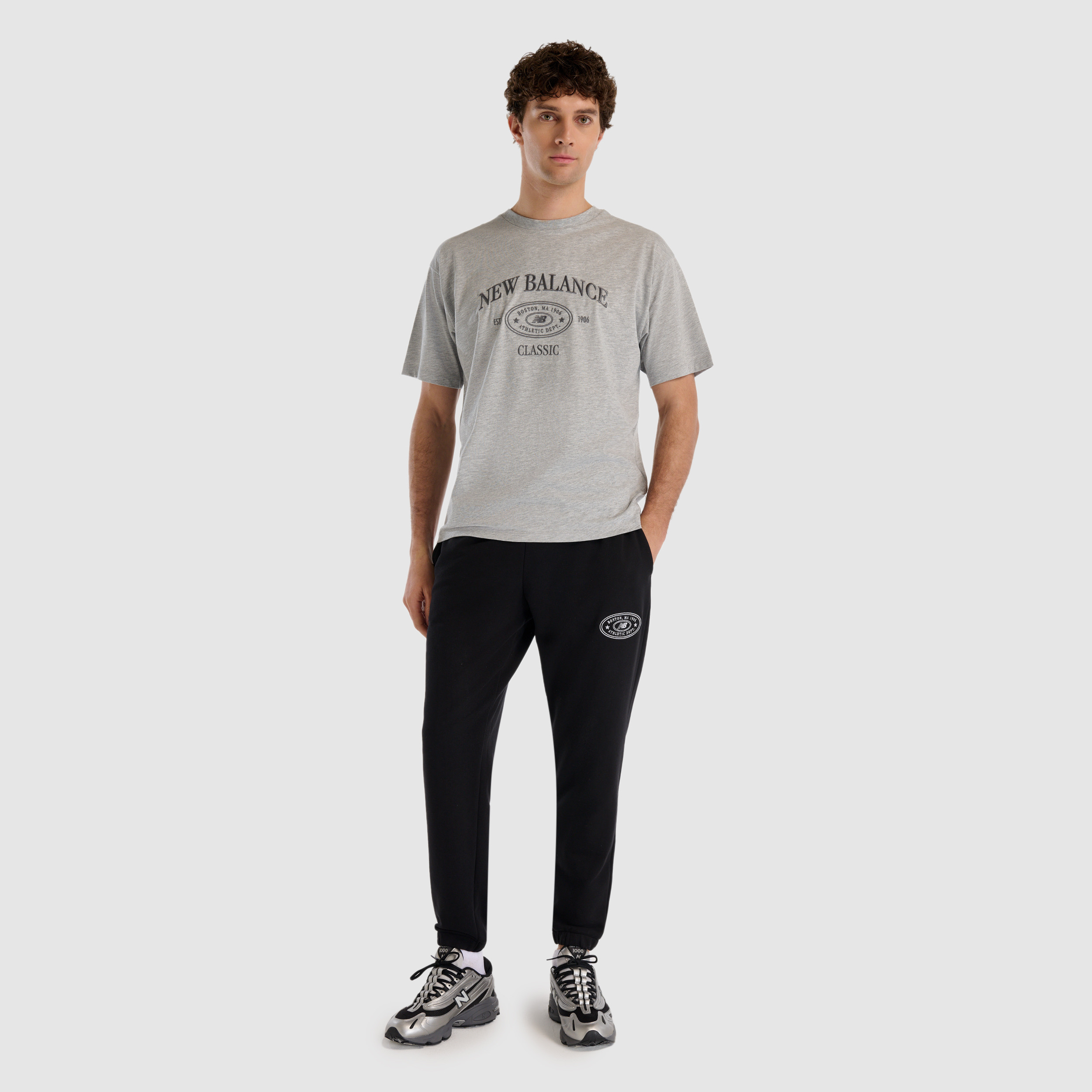 New Balance MNT1508 Gri Erkek Tişört görsel 6