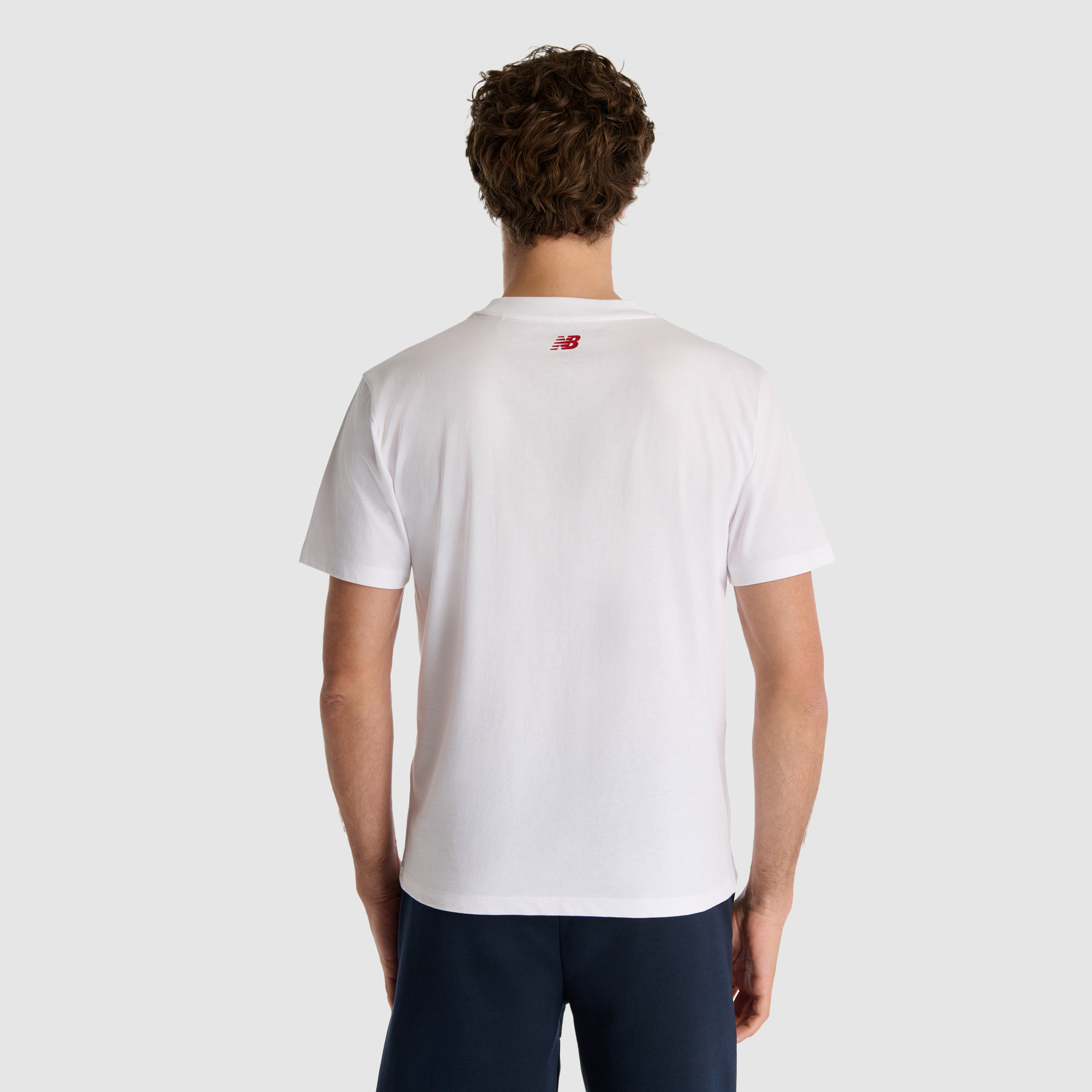 New Balance MNT1511 Beyaz Erkek Tişört görsel 4