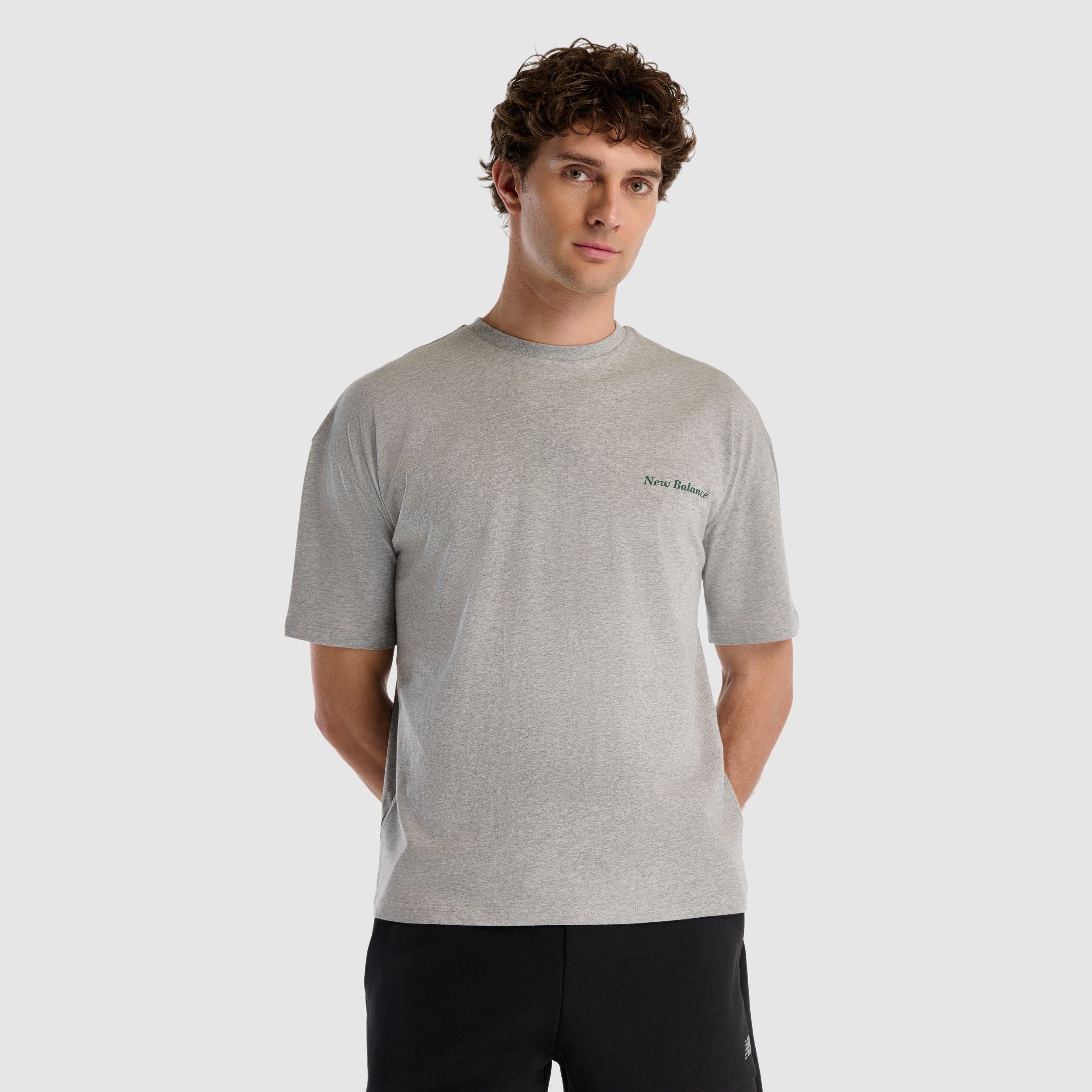 New Balance MNT1528 Gri Erkek Tişört