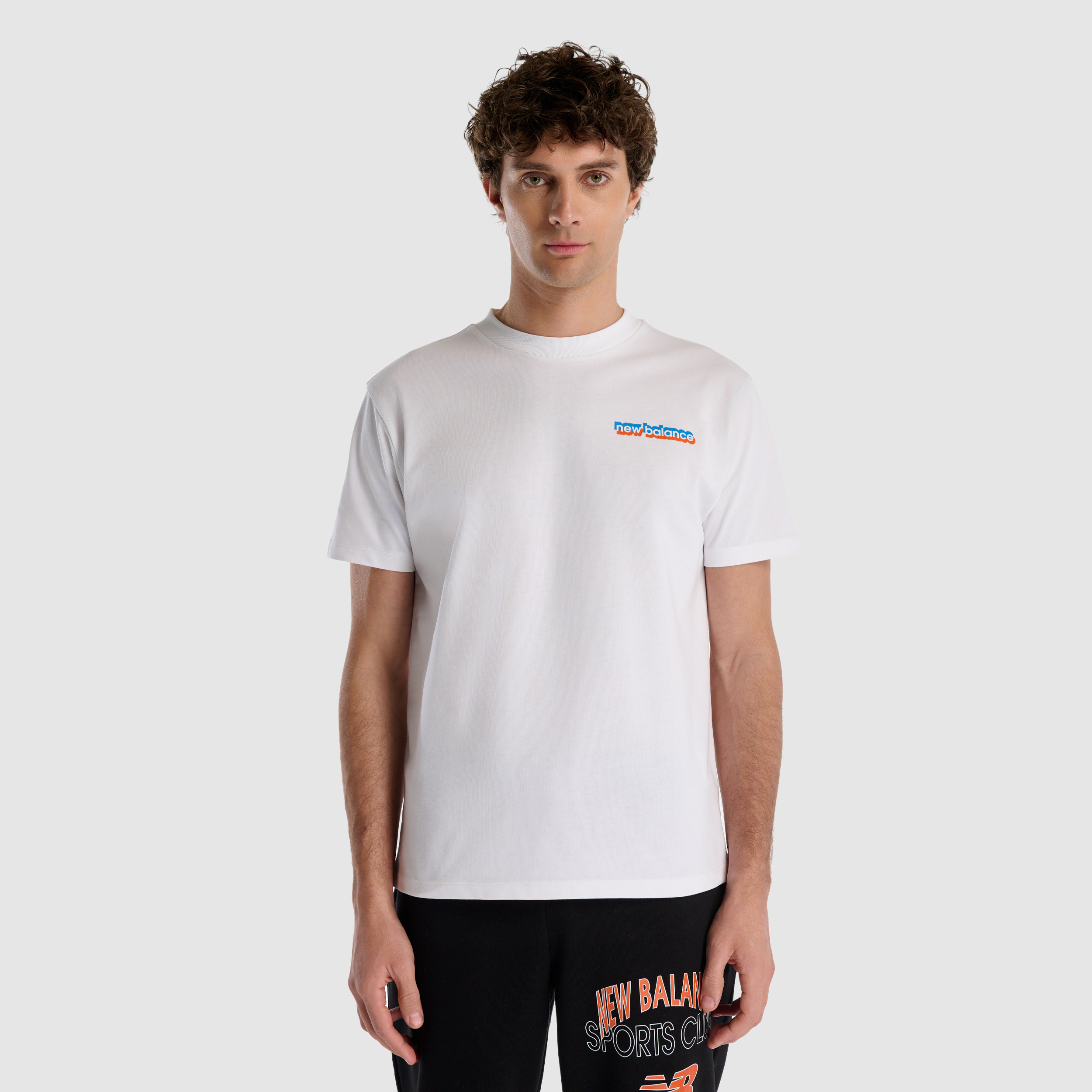 New Balance MNT1533 Beyaz Erkek Tişört görsel 2