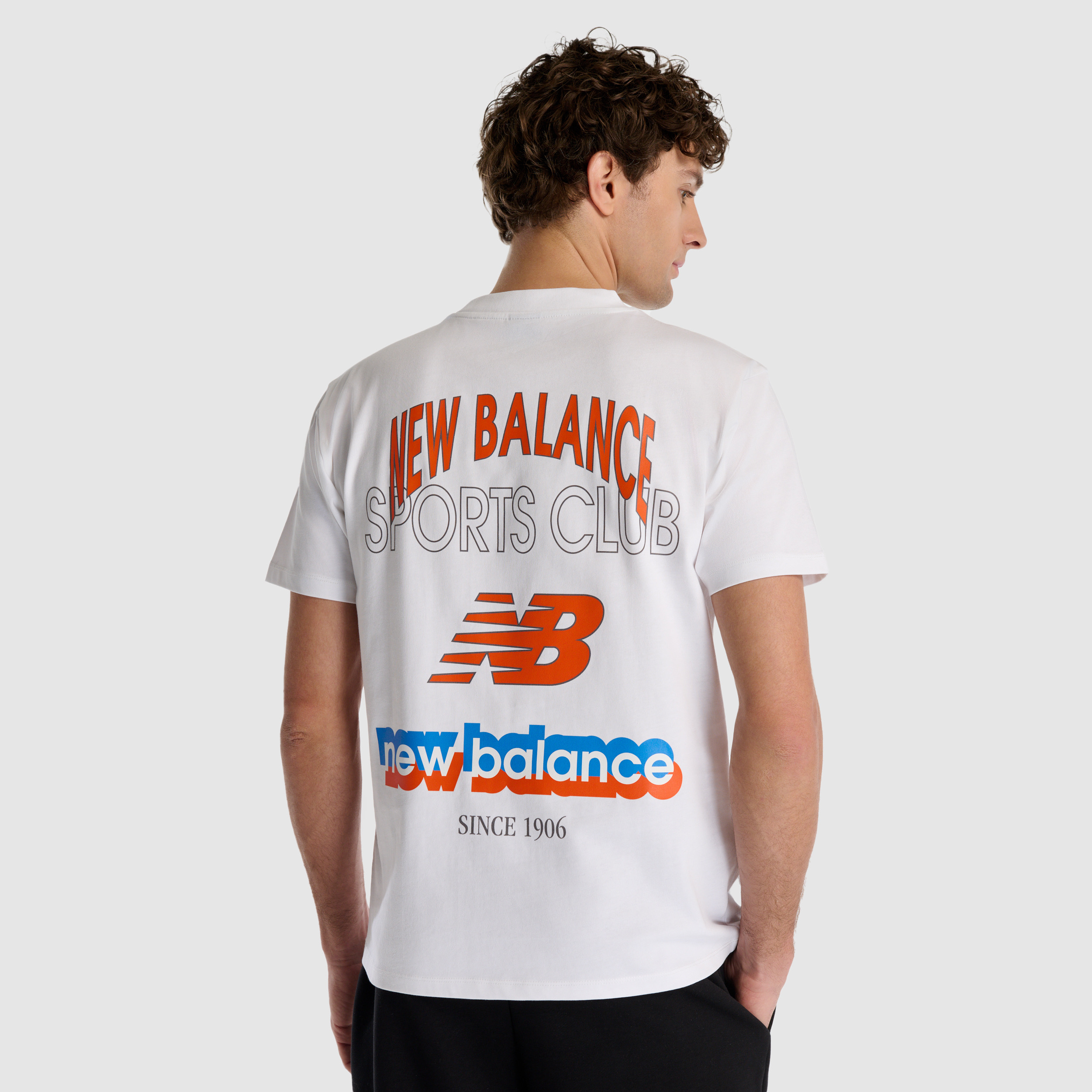 New Balance MNT1533 Beyaz Erkek Tişört görsel 4