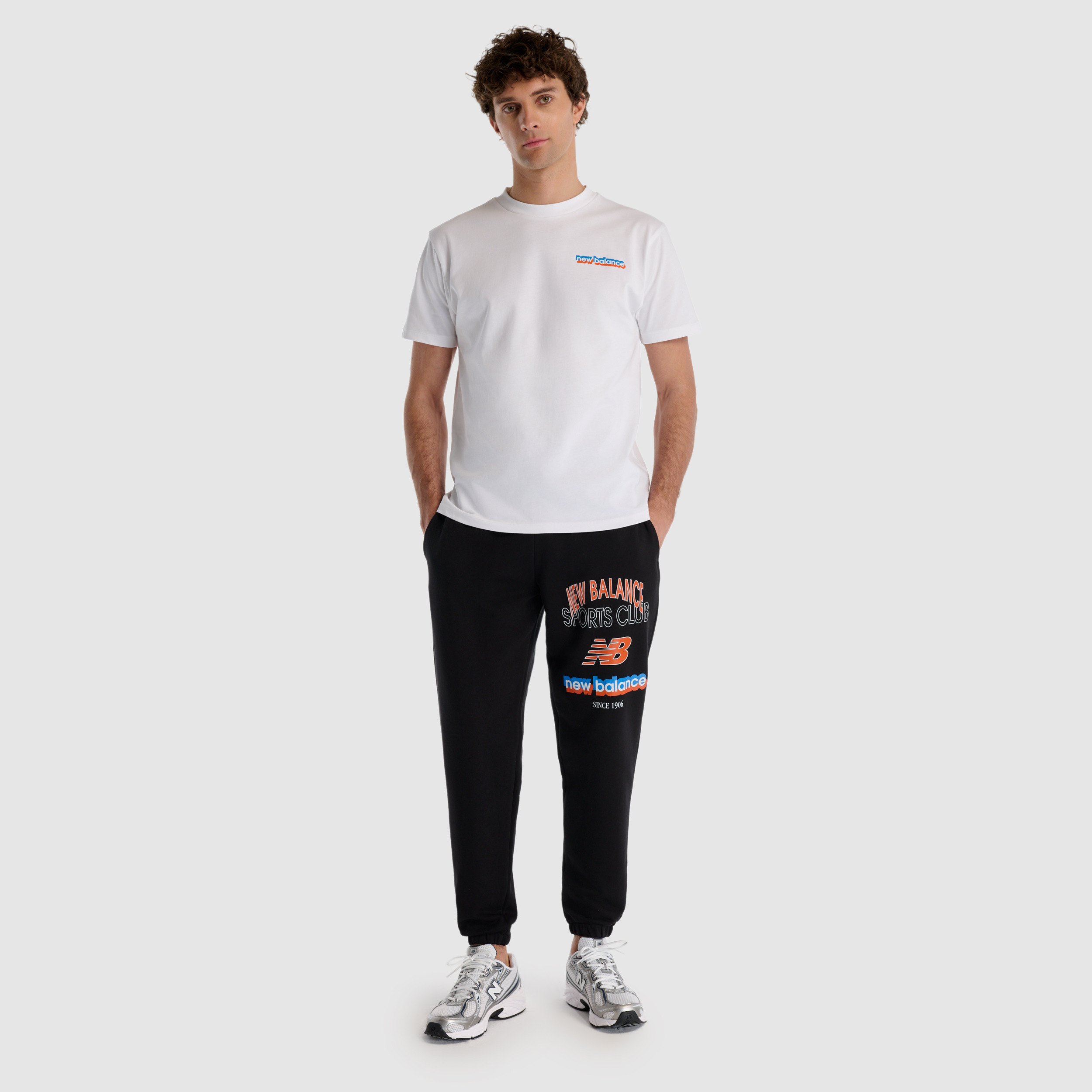 New Balance MNT1533 Beyaz Erkek Tişört görsel 6