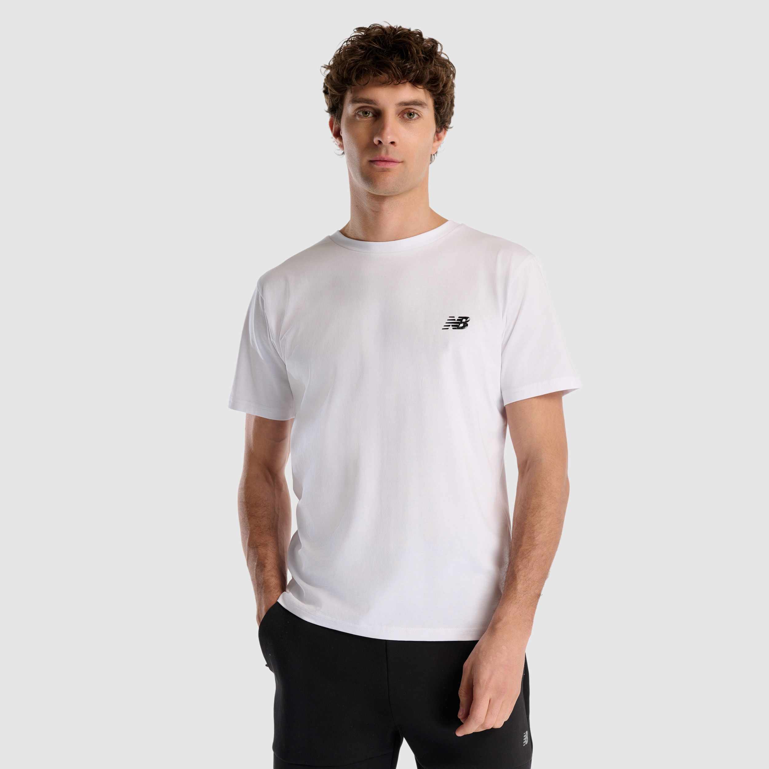 New Balance MNT1537 Beyaz Erkek Tişört