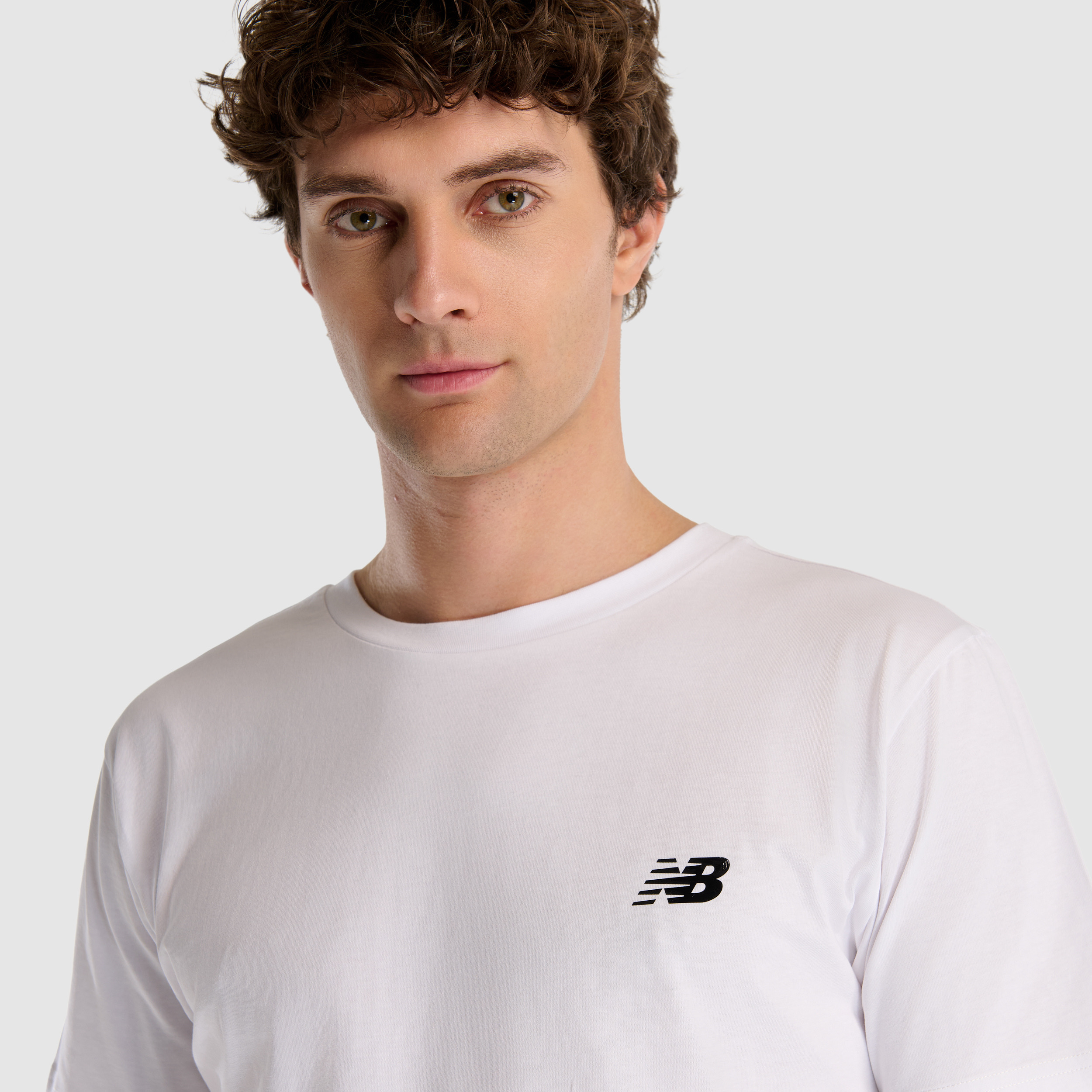 New Balance MNT1537 Beyaz Erkek Tişört görsel 5