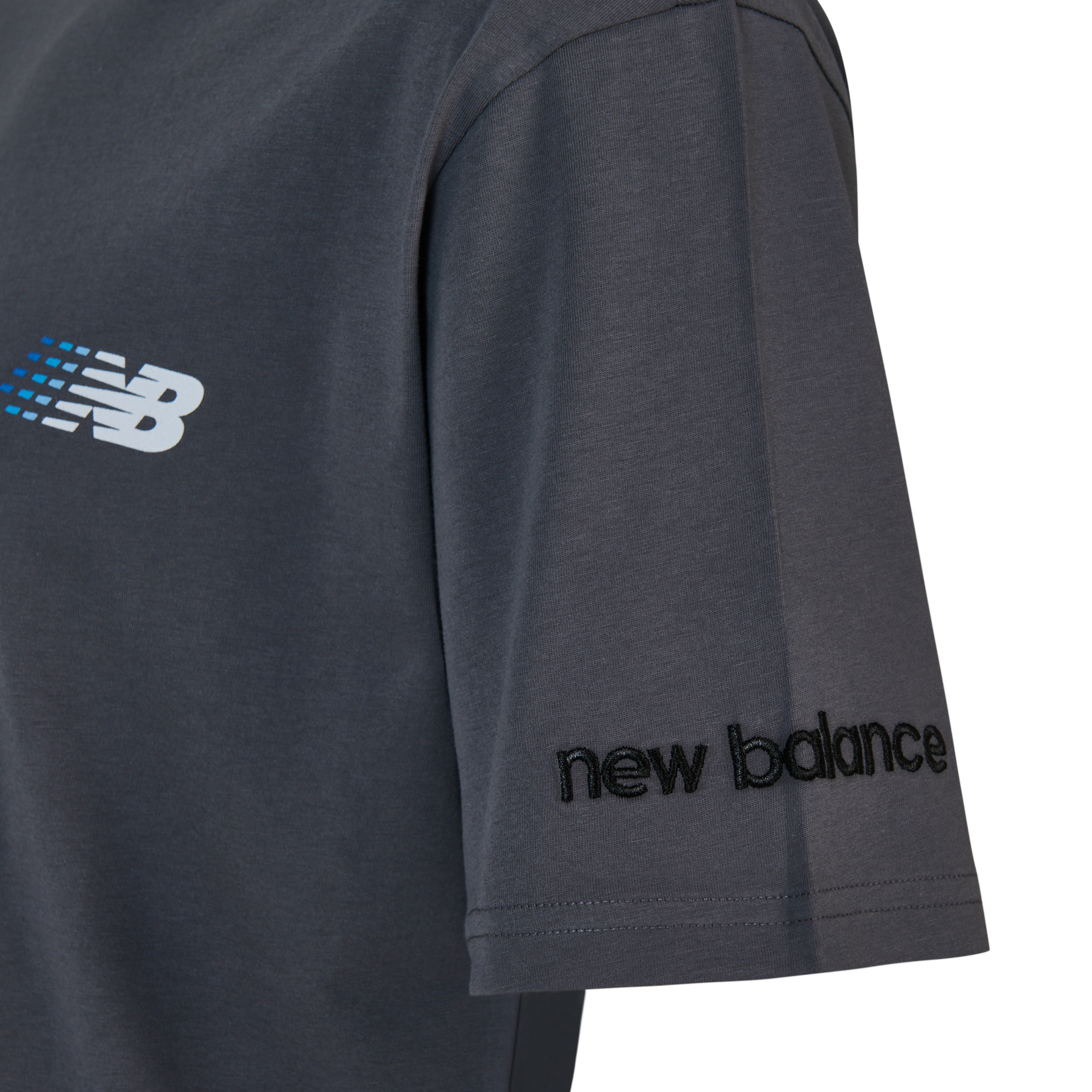 New Balance MNT1644 Gri Erkek Tişört görsel 3