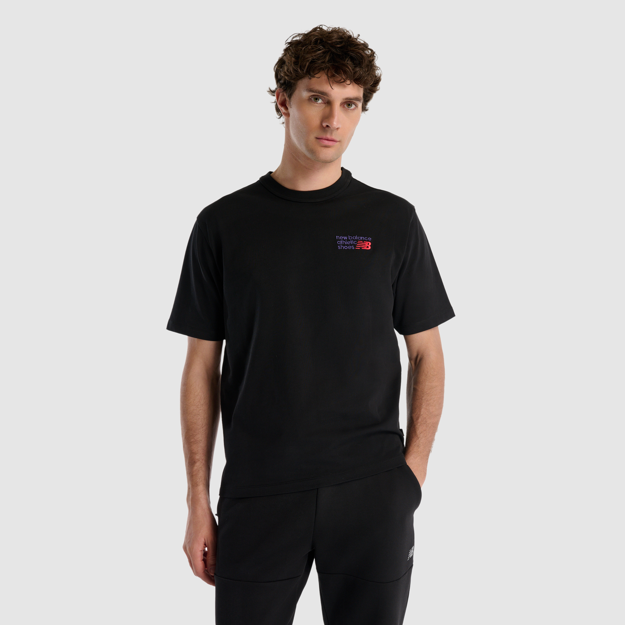 New Balance MNT3434 Siyah Erkek Tişört