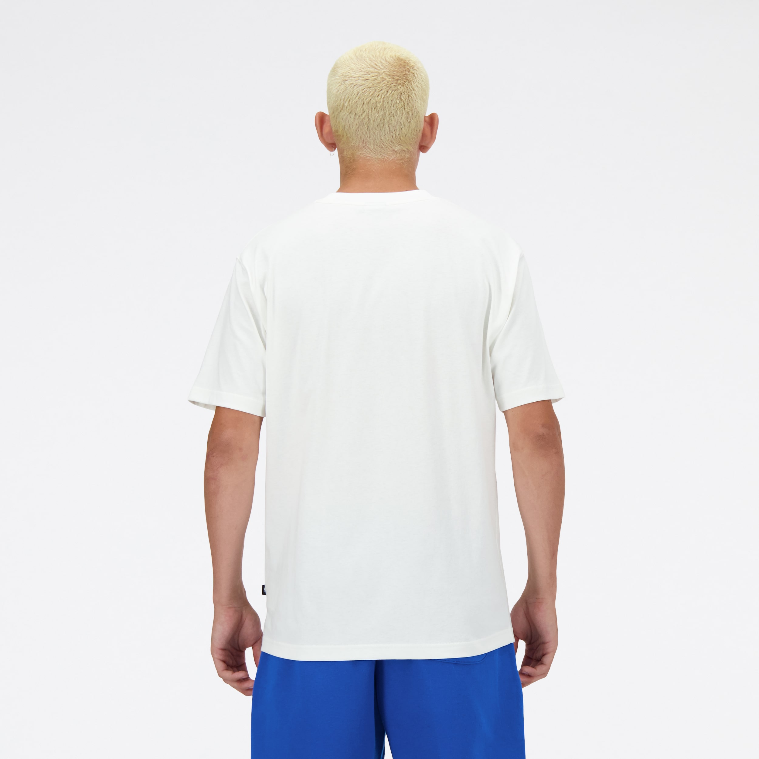 New Balance MNT3434 Beyaz Erkek Tişört görsel 3