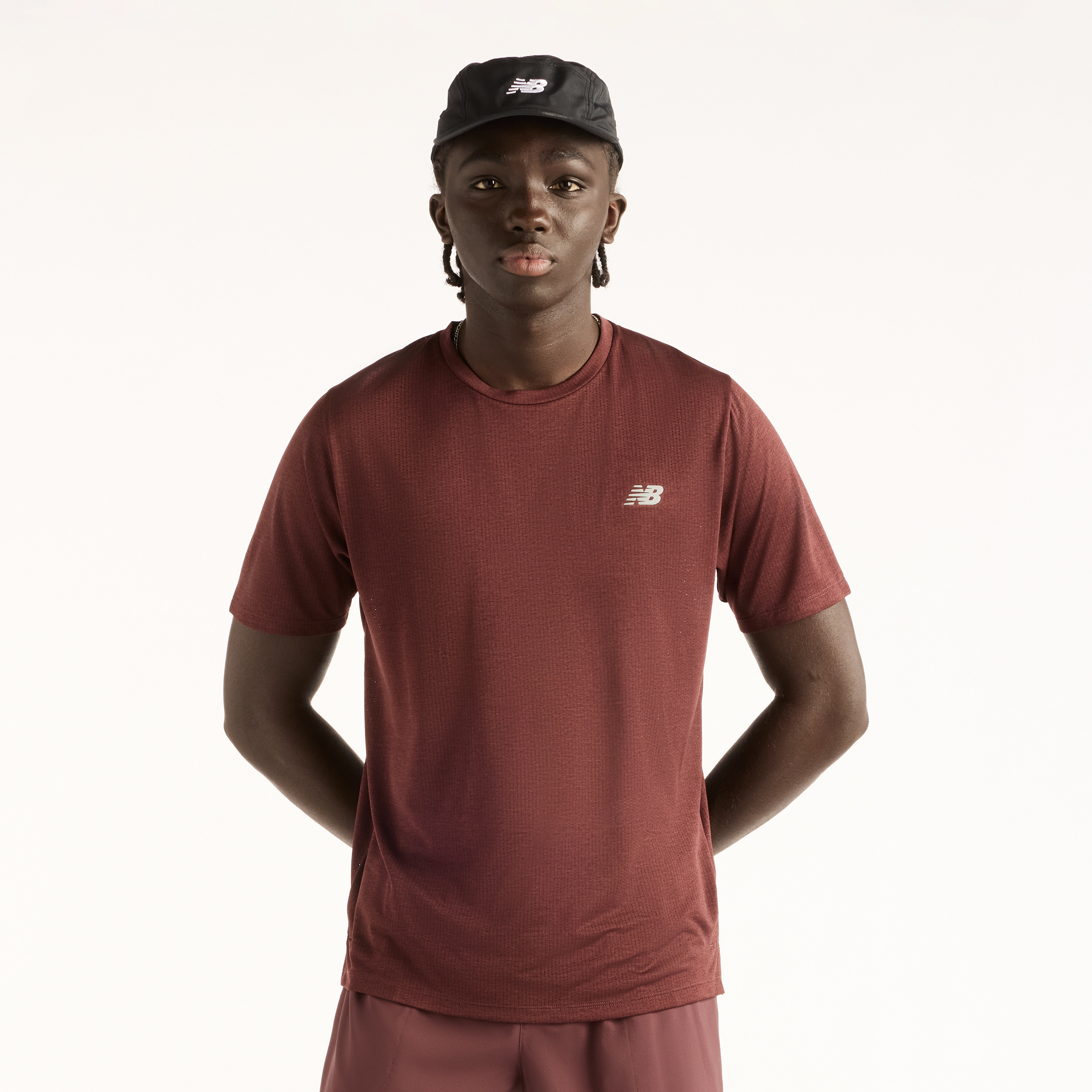 New Balance MT41253 Kahverengi Erkek Tişört