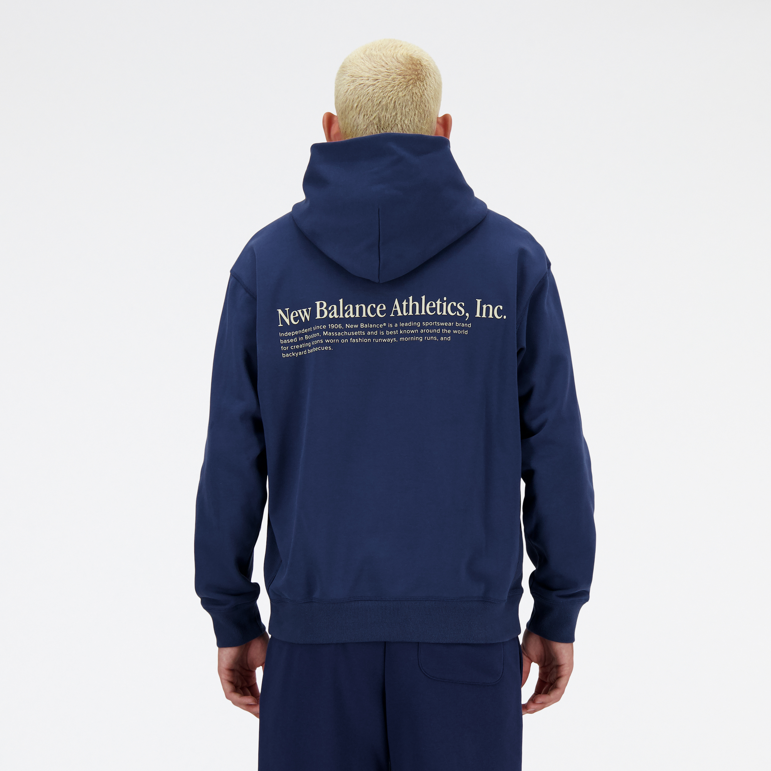 New Balance MT41539 Lacivert Erkek Sweatshirt görsel 3