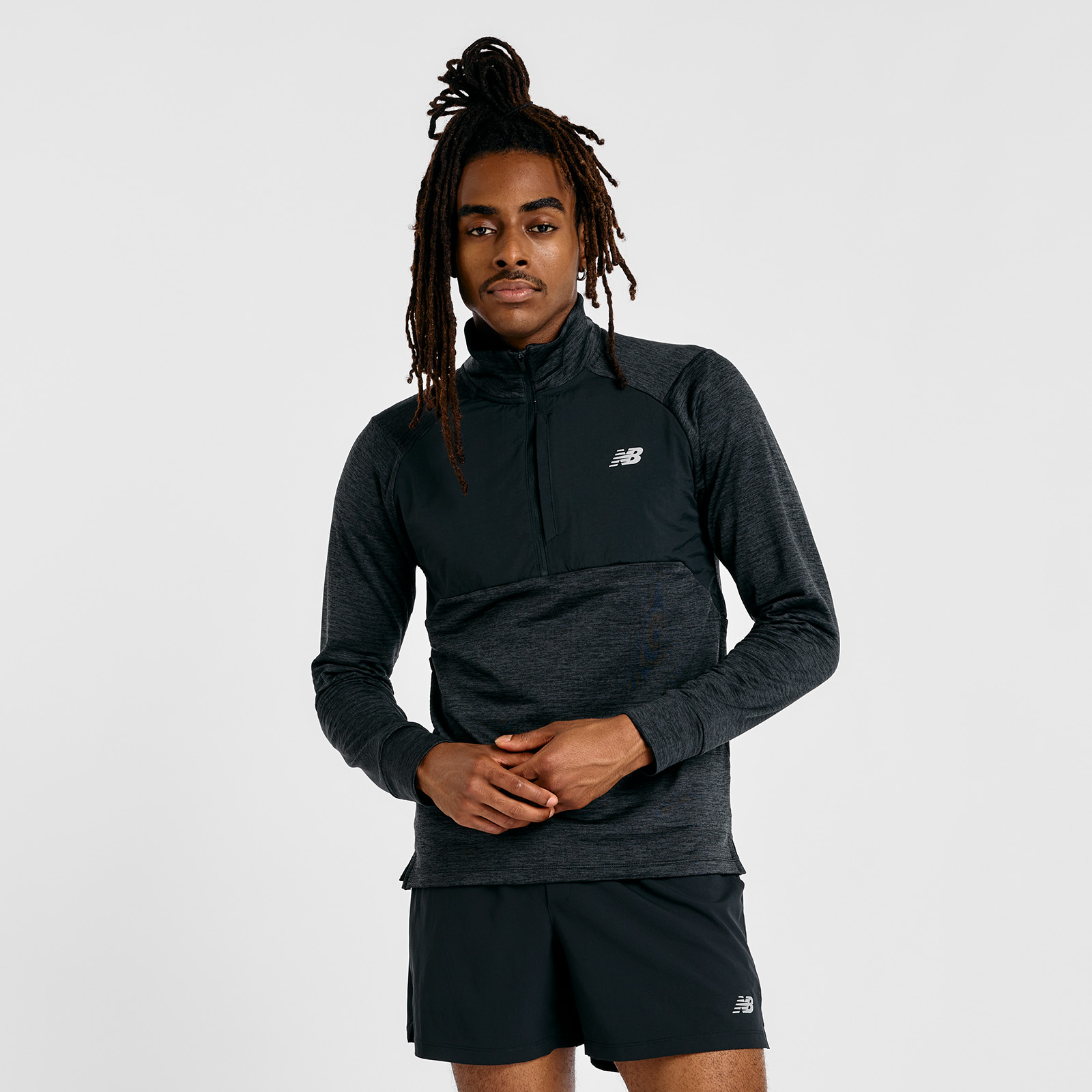 New Balance MT43204 Siyah Erkek Sweatshirt