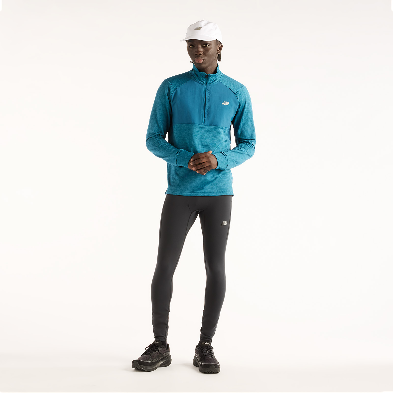 New Balance MT43204 Mavi Erkek Sweatshirt görsel 4