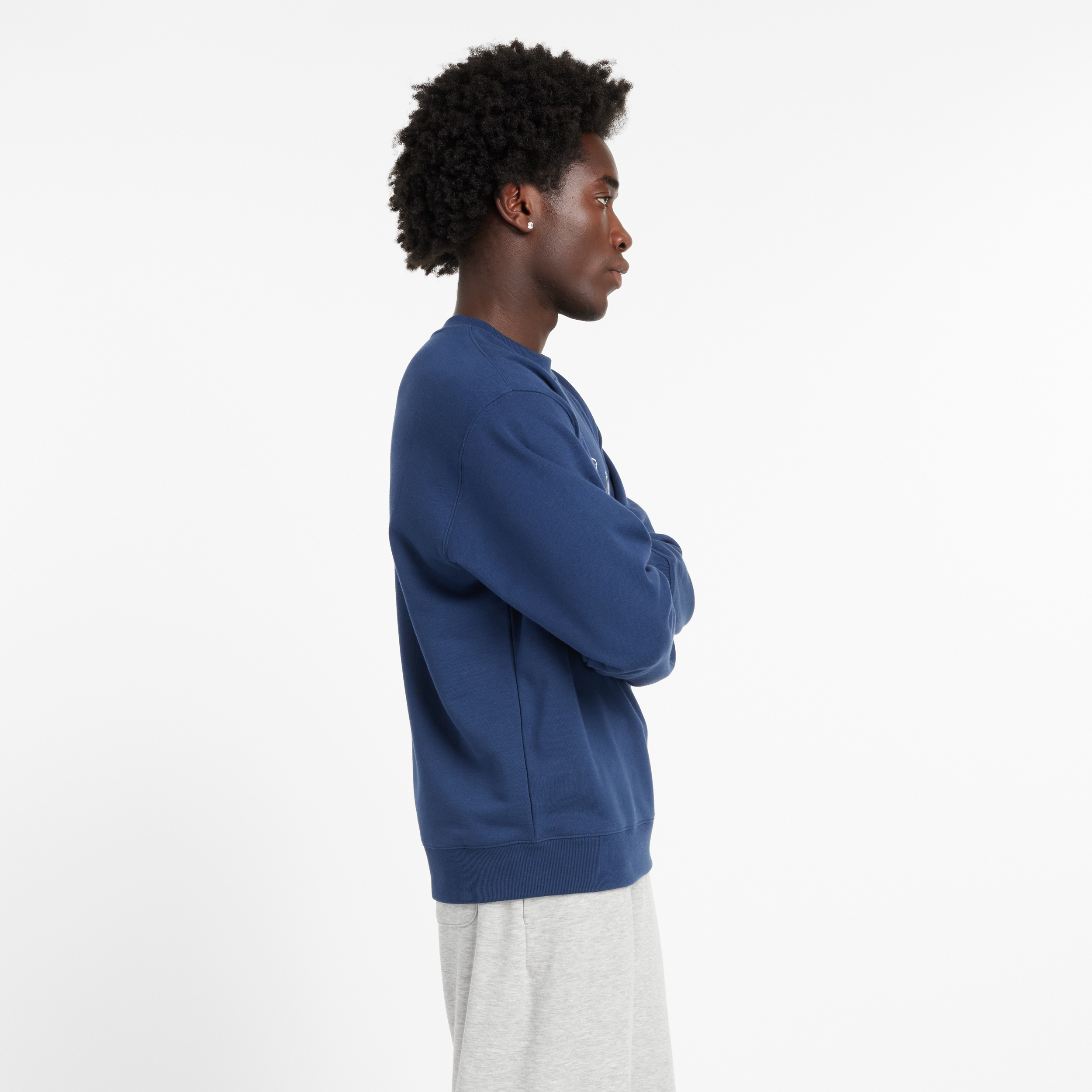 New Balance MT43507 Lacivert Erkek Sweatshirt görsel 2