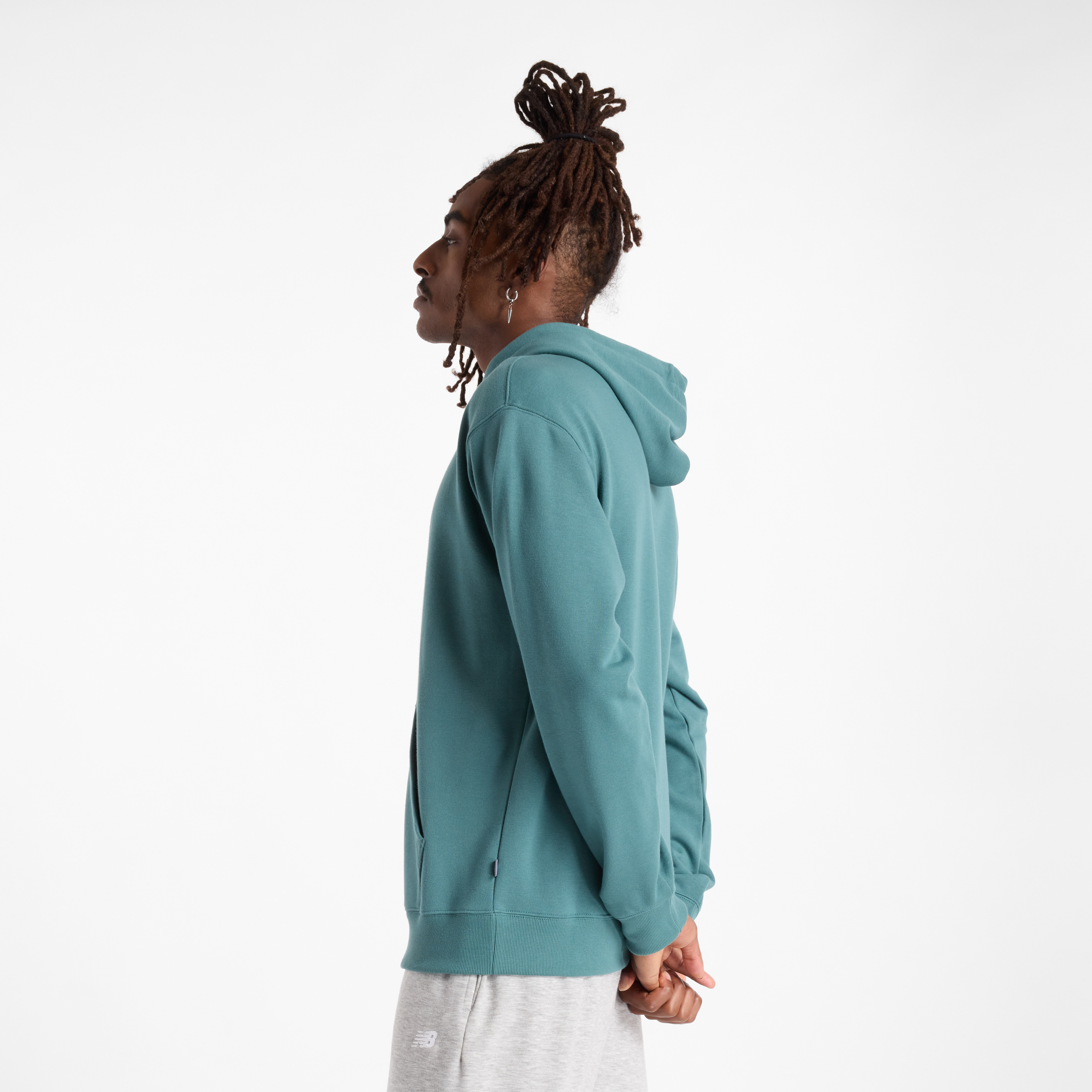 New Balance MT43509 Yeşil Erkek Sweatshirt görsel 2