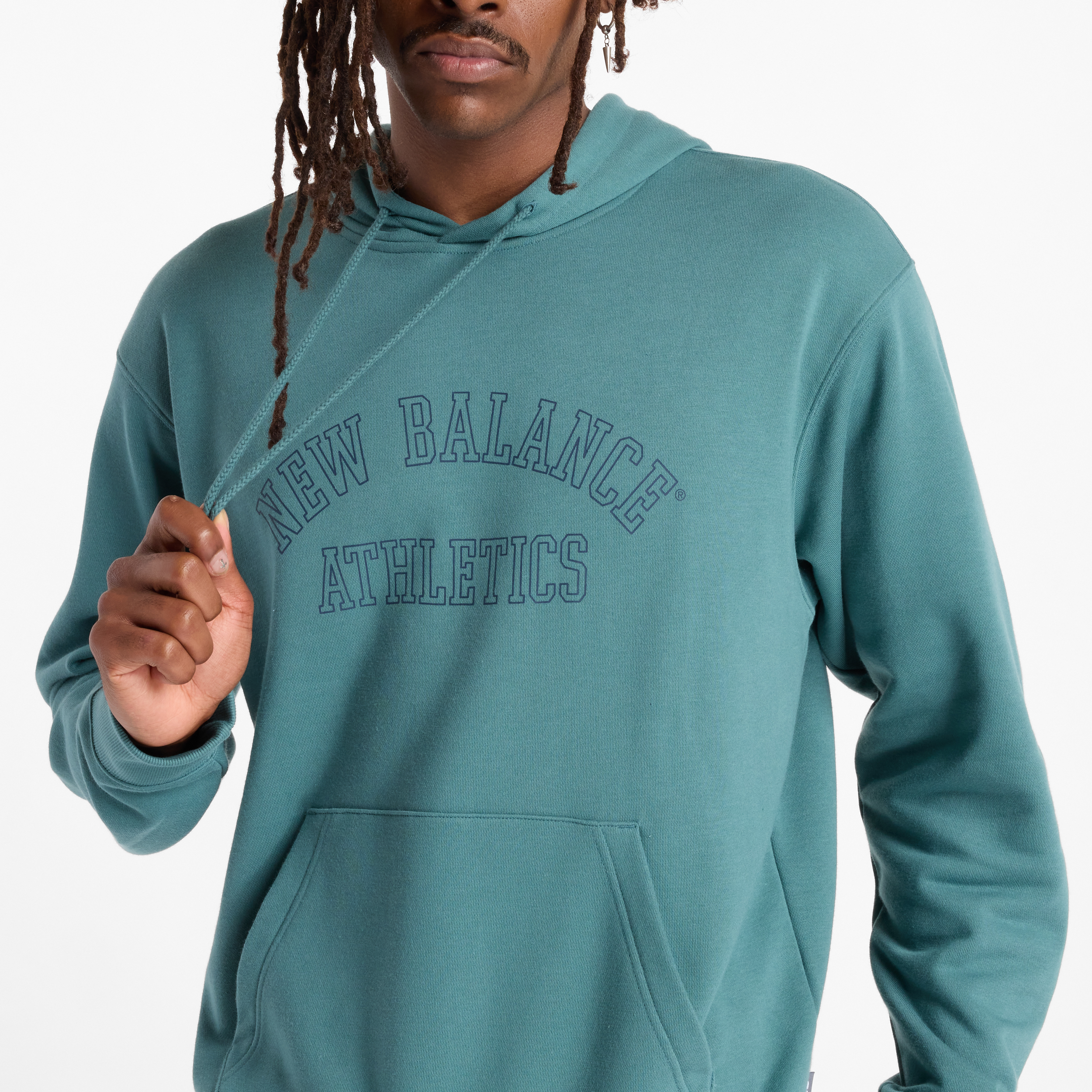 New Balance MT43509 Yeşil Erkek Sweatshirt görsel 4