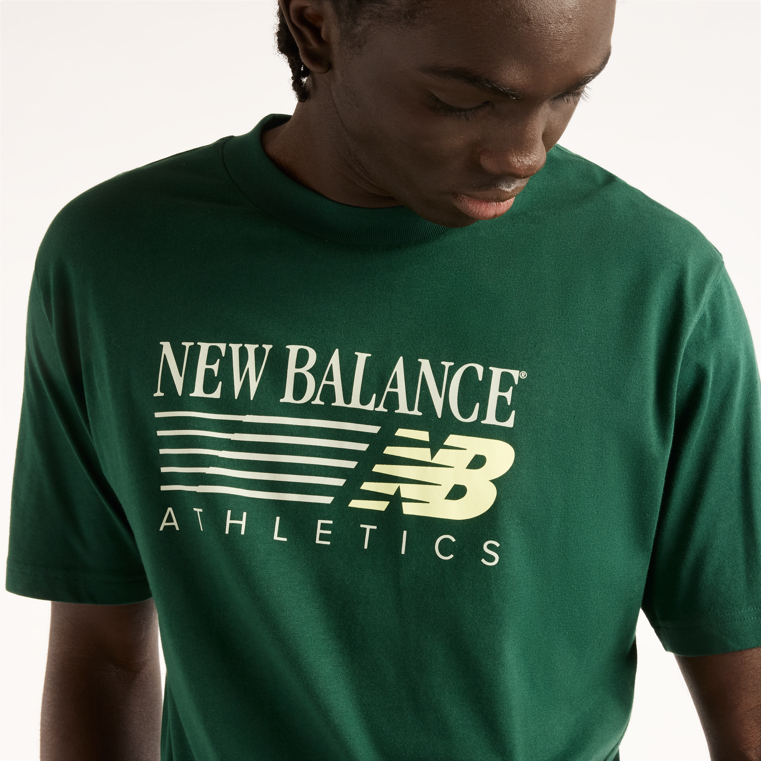 New Balance MT62U0E0 Yeşil Erkek Tişört görsel 3