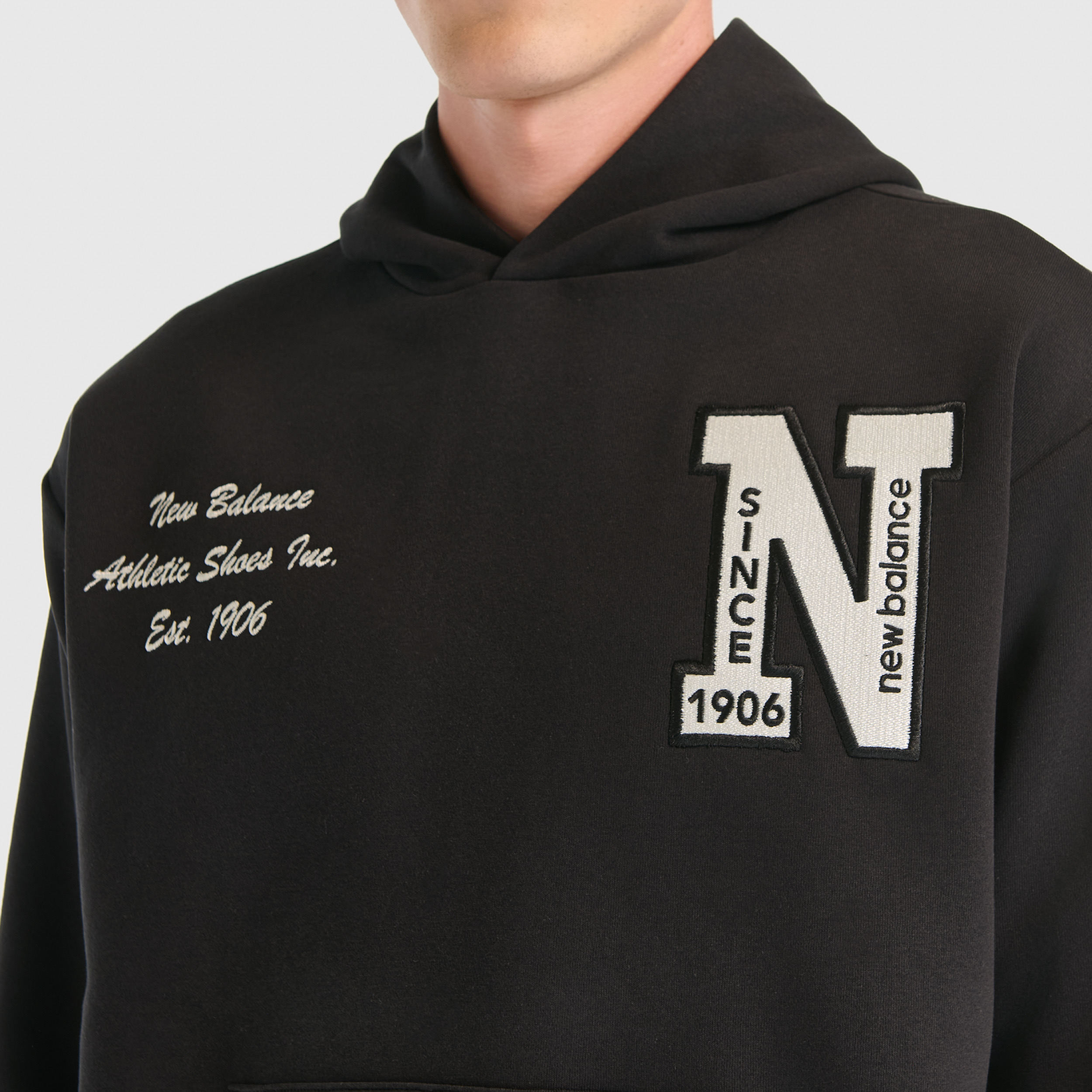 New Balance UNH3534 Siyah Unisex Sweatshirt görsel 5