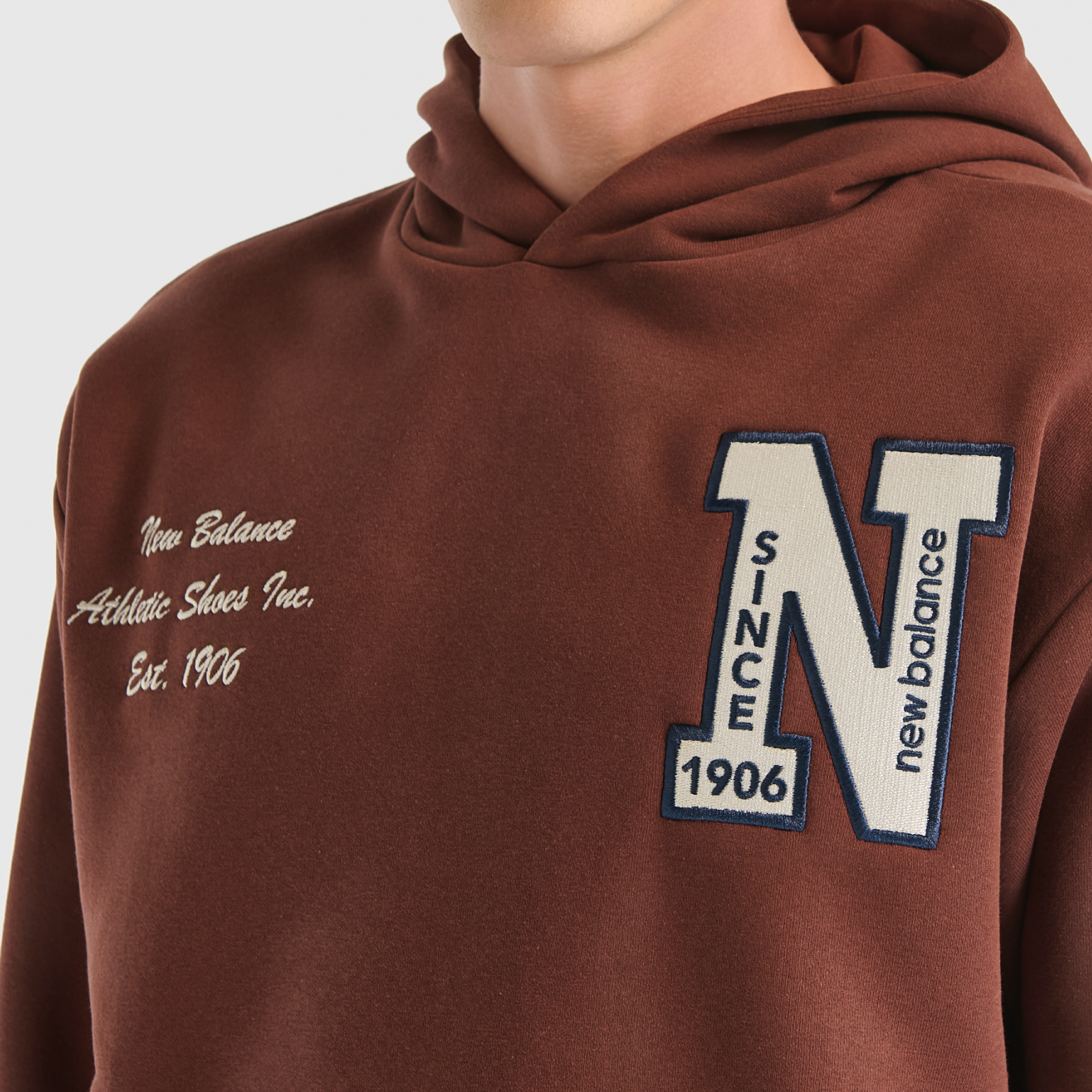 New Balance UNH3534 Kahverengi Unisex Sweatshirt görsel 5
