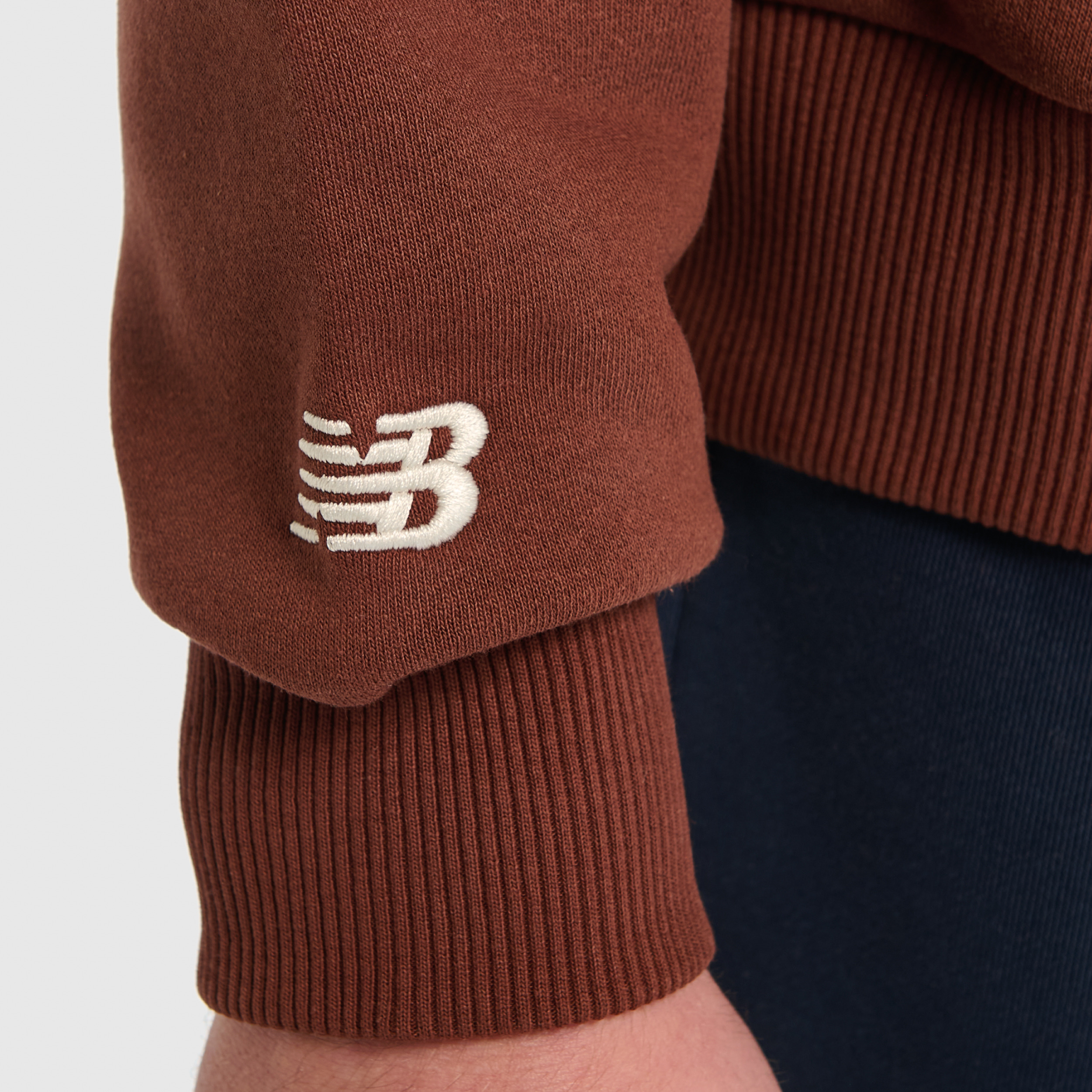 New Balance UNH3534 Kahverengi Unisex Sweatshirt görsel 6