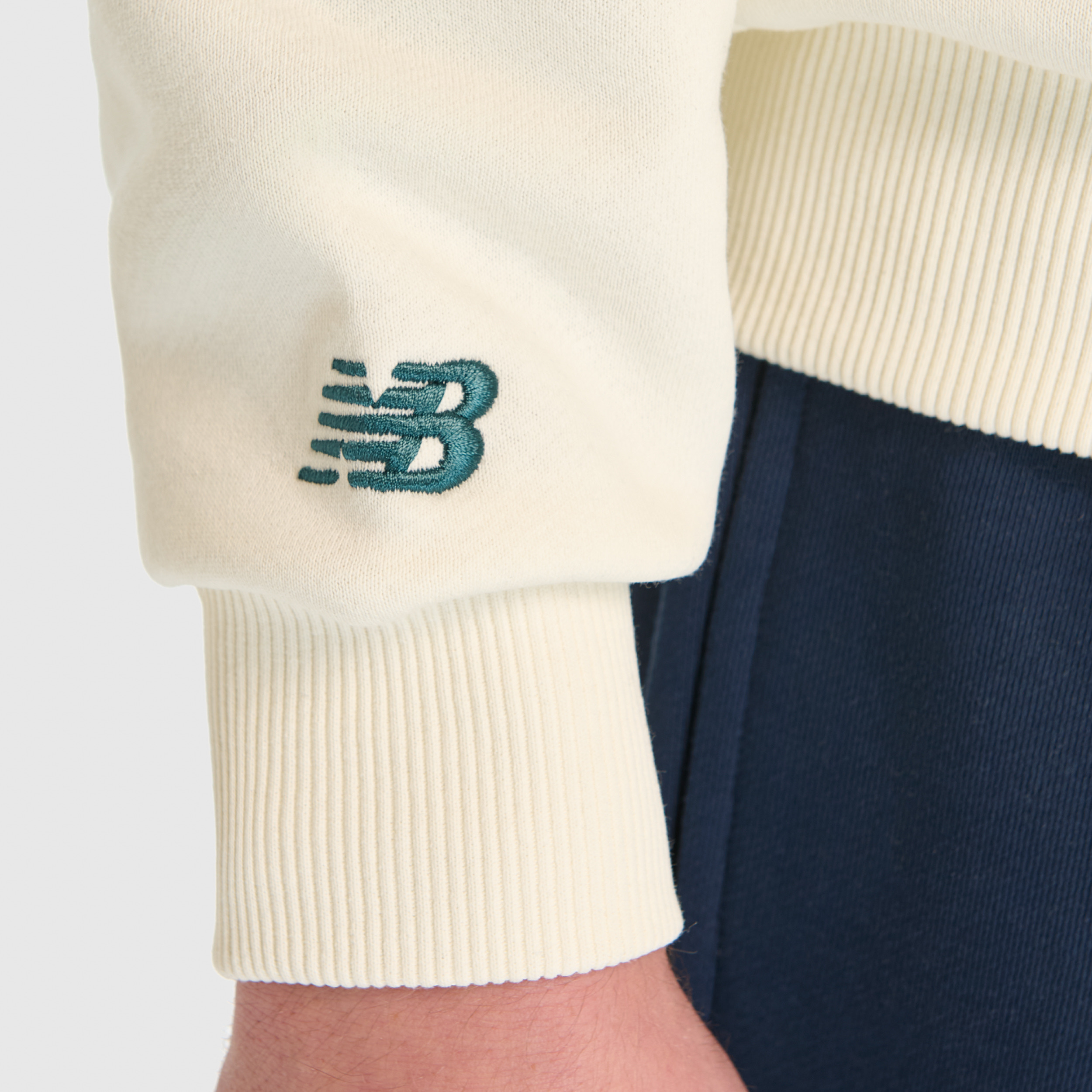 New Balance UNH3534 Bej Unisex Sweatshirt görsel 5