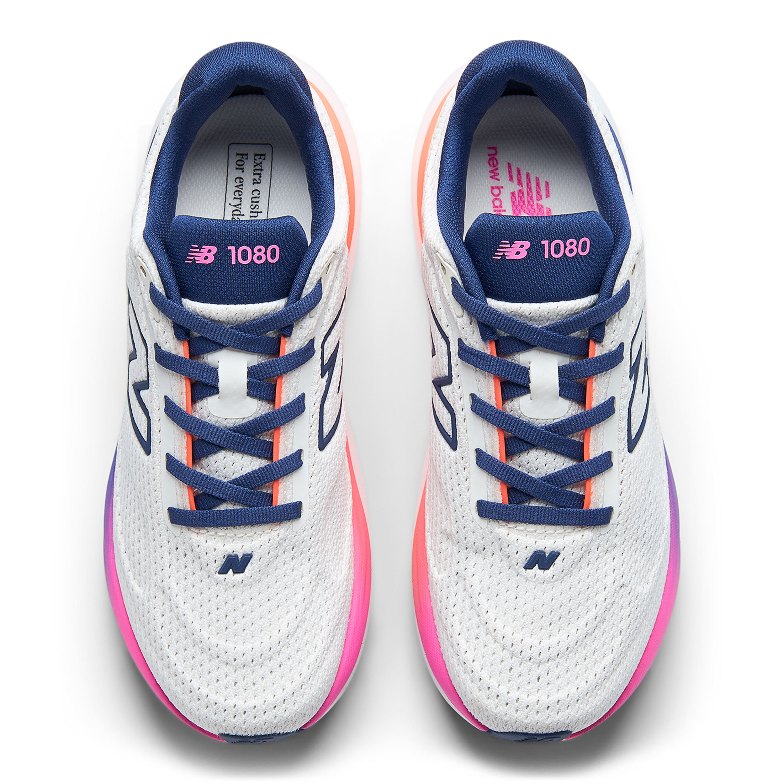 New Balance 1080 Beyaz Kadın Koşu Ayakkabı W10801L7 görsel 3