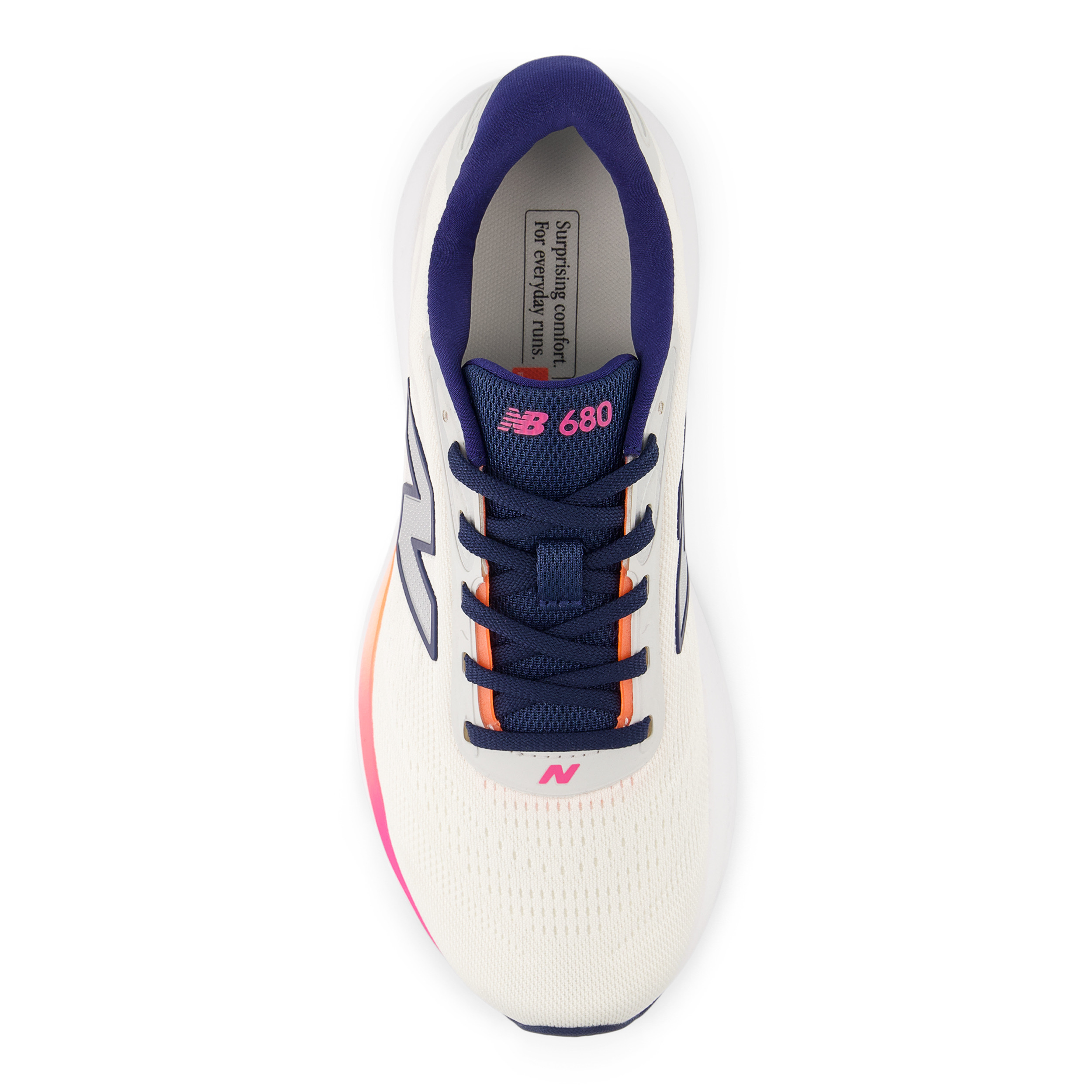 New Balance 680 Beyaz Kadın Koşu Ayakkabı W6809BI görsel 3