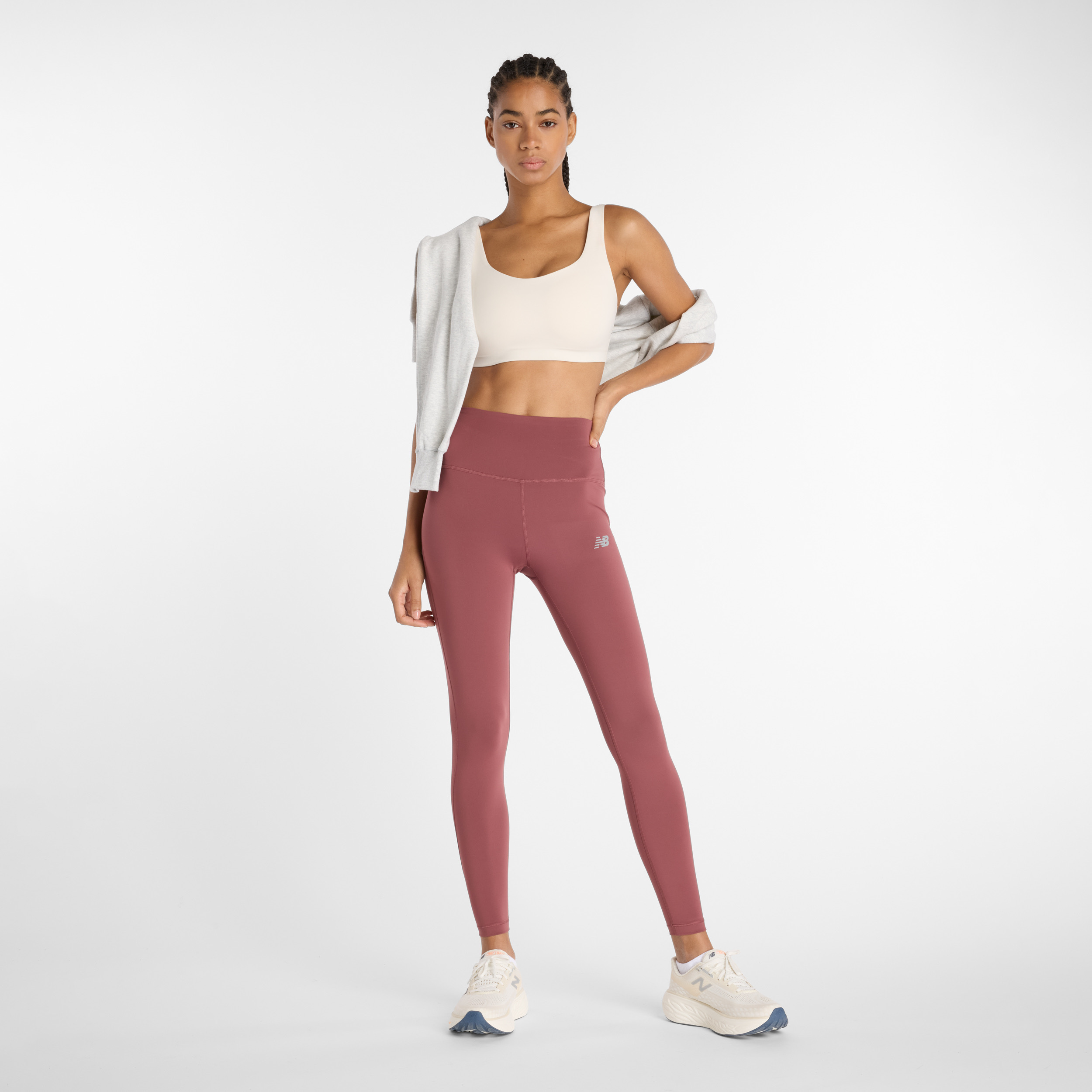New Balance Bej Kadın Sporcu Sütyeni