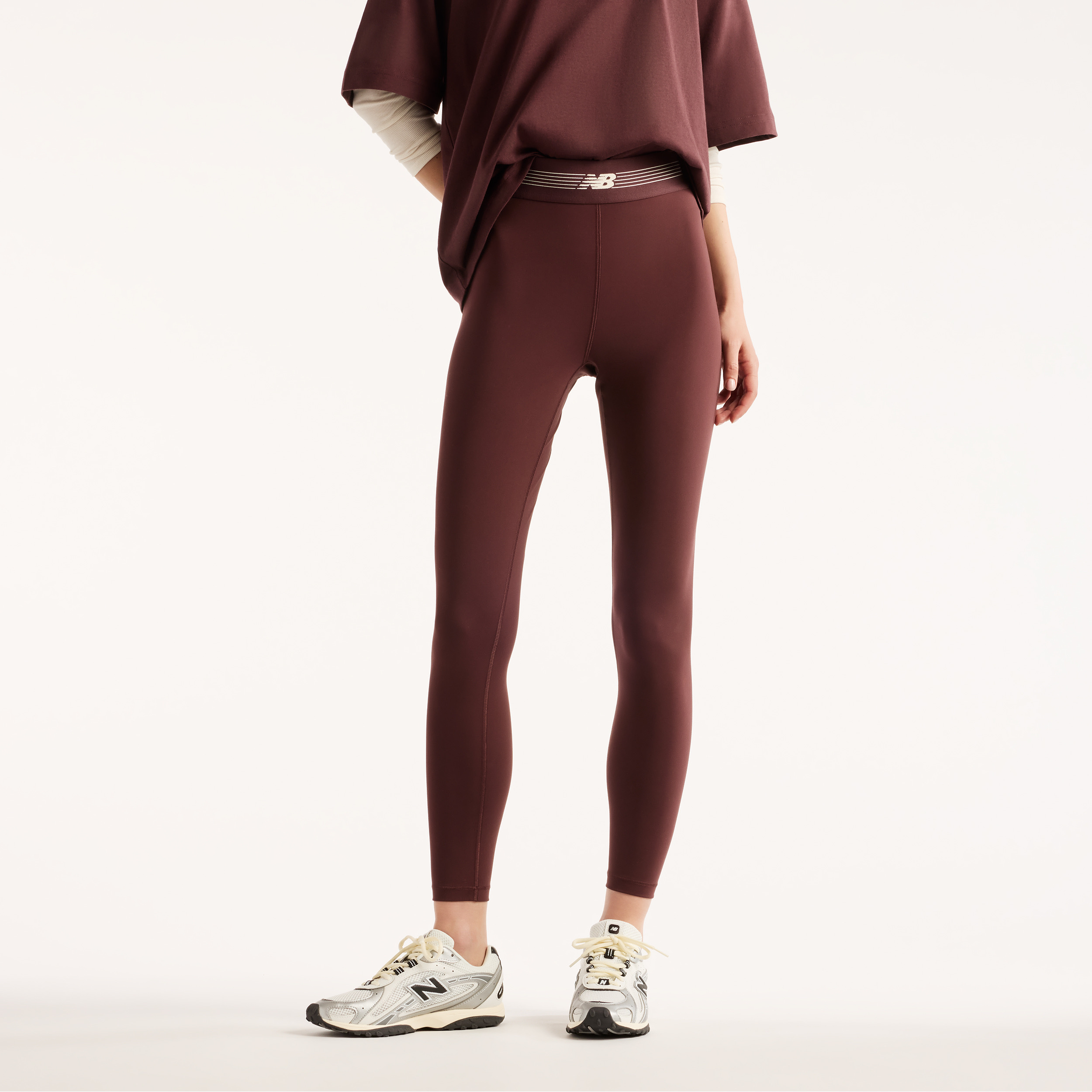 New Balance WB6160E1 Kahverengi Kadın Tayt