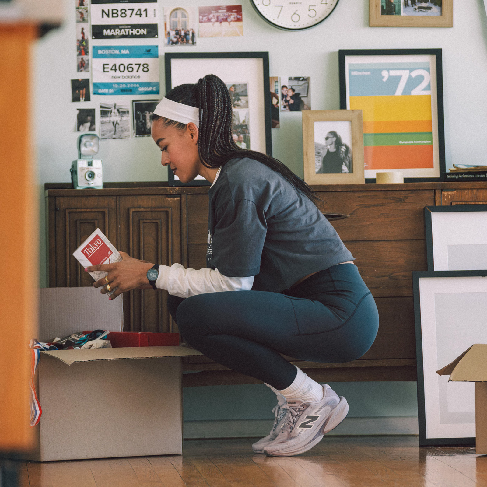 New Balance Ellipse Gri Kadın Koşu Ayakkabı WELPS4TN görsel 7
