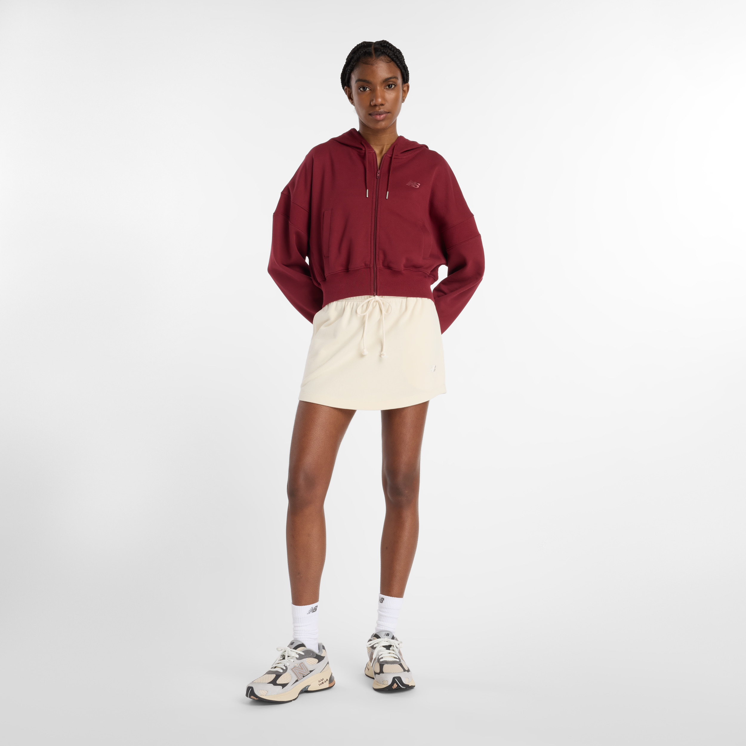 New Balance Bordo Kadın Sweatshirt