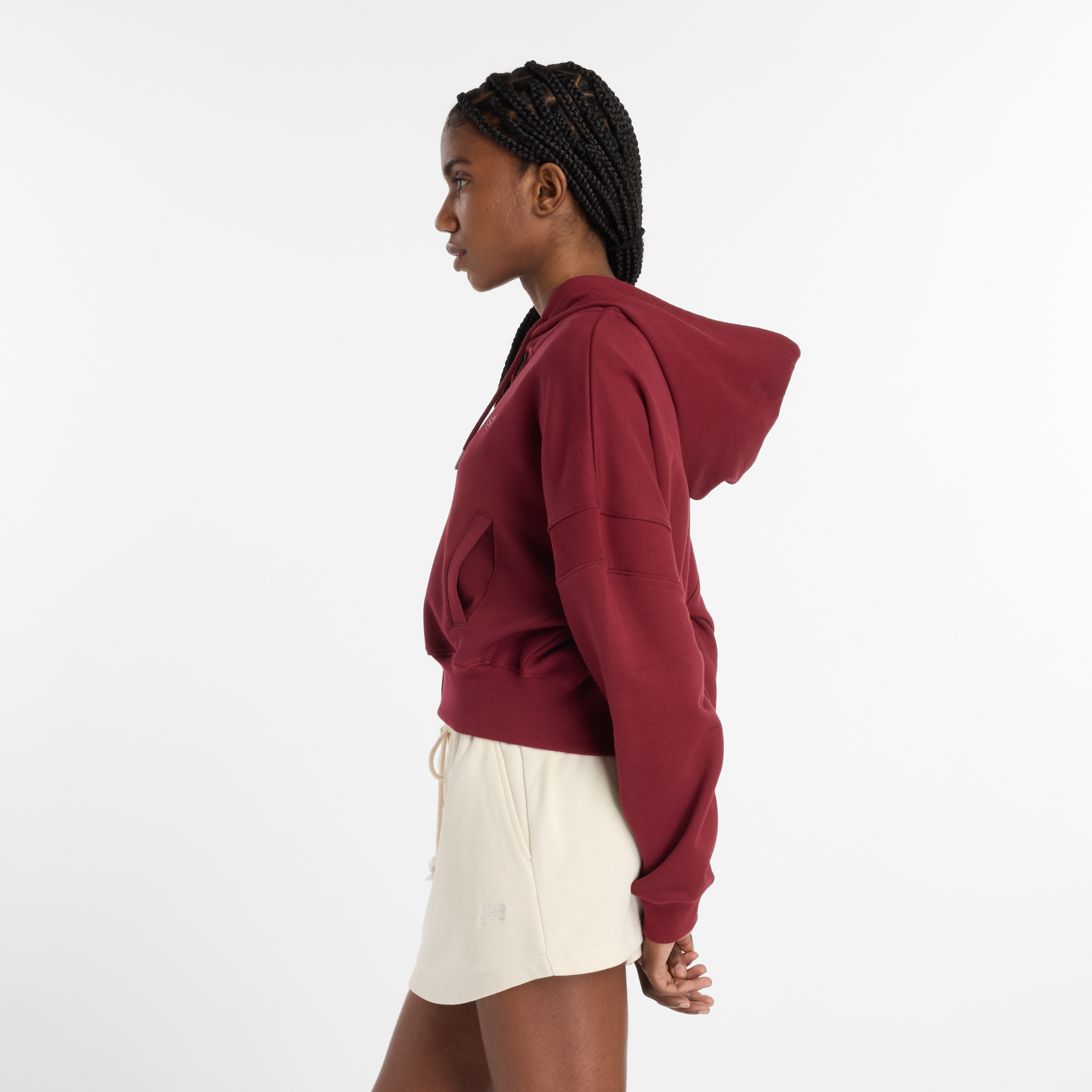 New Balance Bordo Kadın Sweatshirt görsel 2