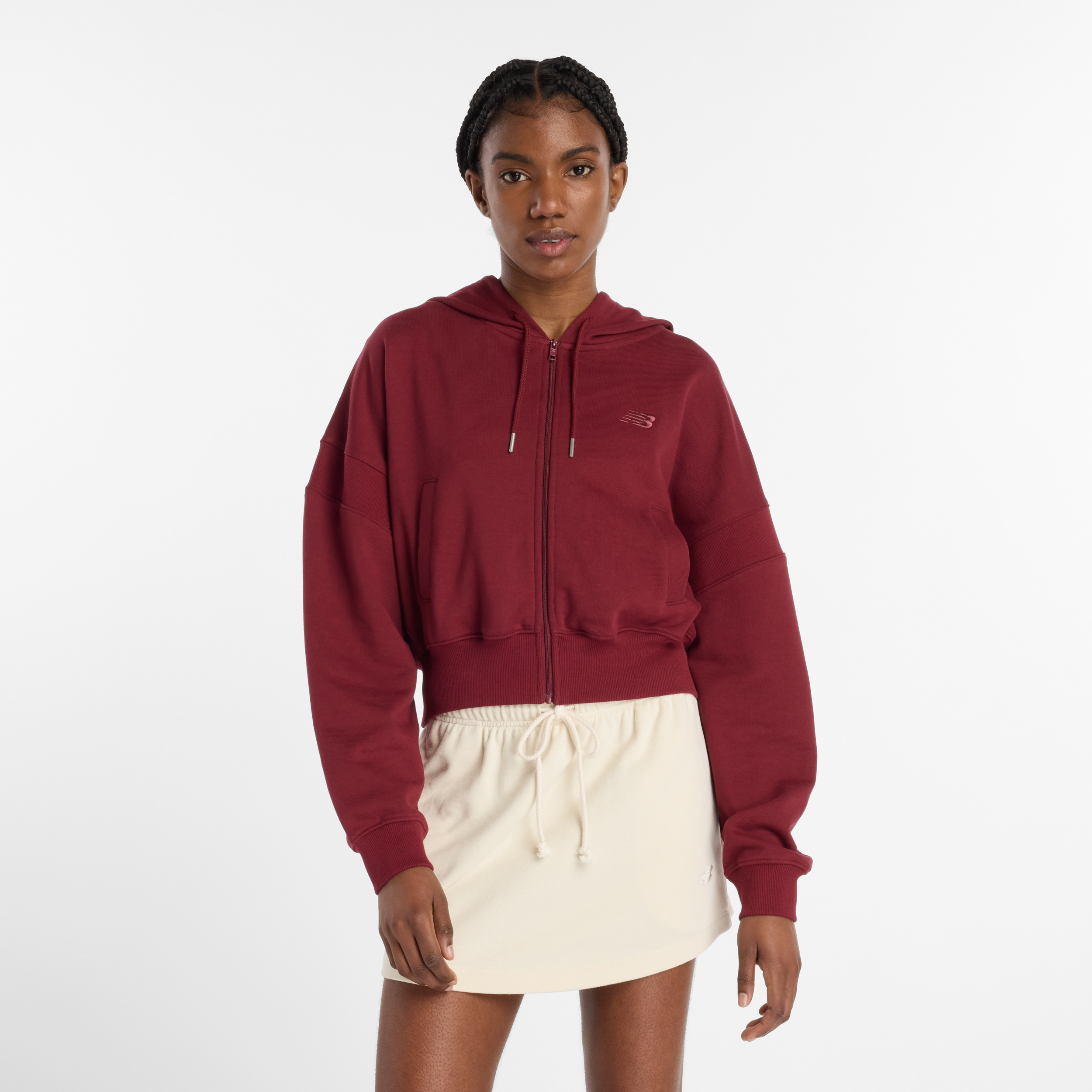New Balance Bordo Kadın Sweatshirt görsel 4