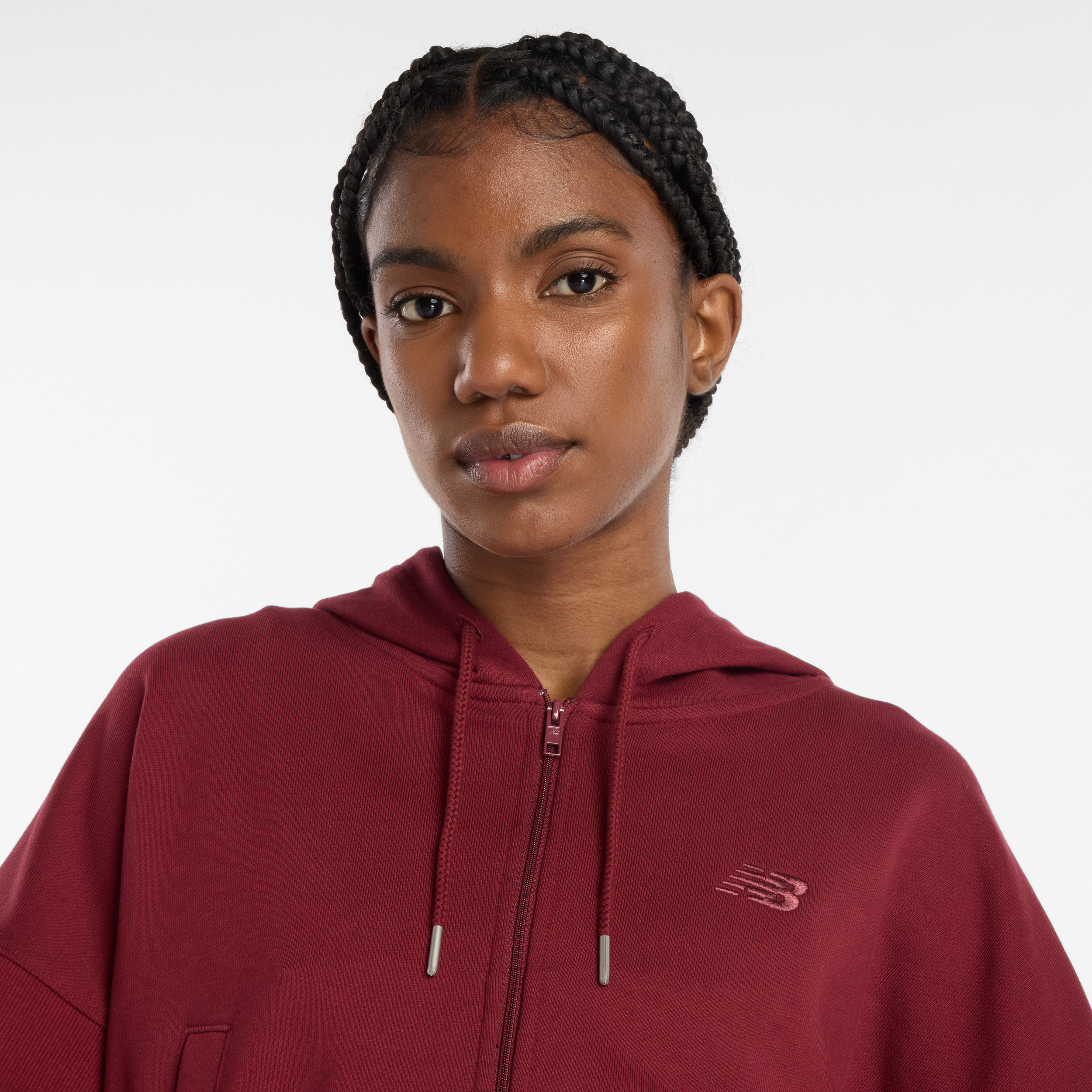 New Balance Bordo Kadın Sweatshirt görsel 5