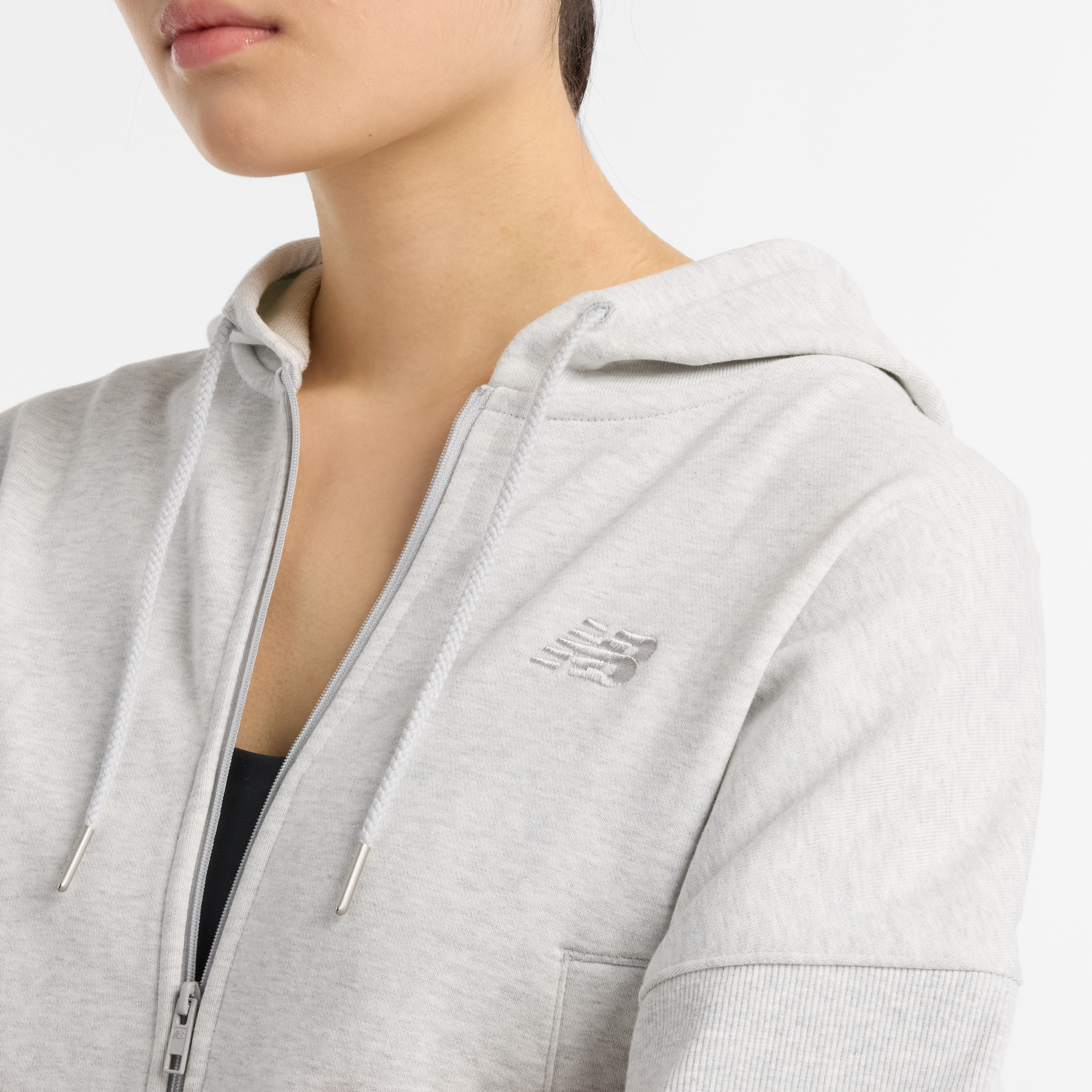New Balance Gri Kadın Sweatshirt görsel 5
