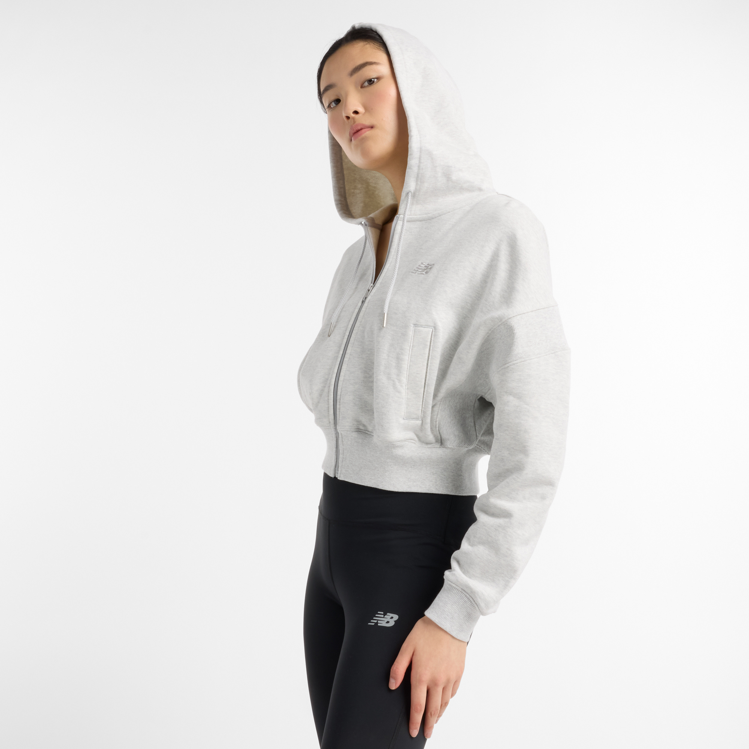 New Balance Gri Kadın Sweatshirt görsel 8