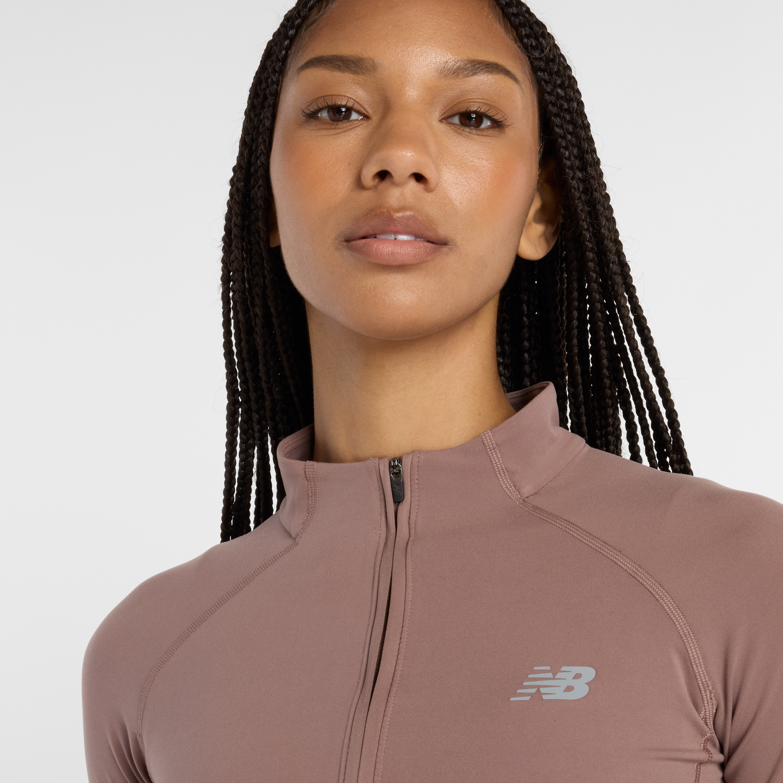 New Balance Kahverengi Kadın Sweatshirt görsel 5