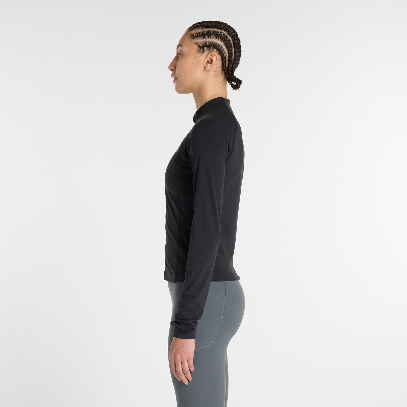 New Balance WJ61X09U Siyah Kadın Sweatshirt görsel 2