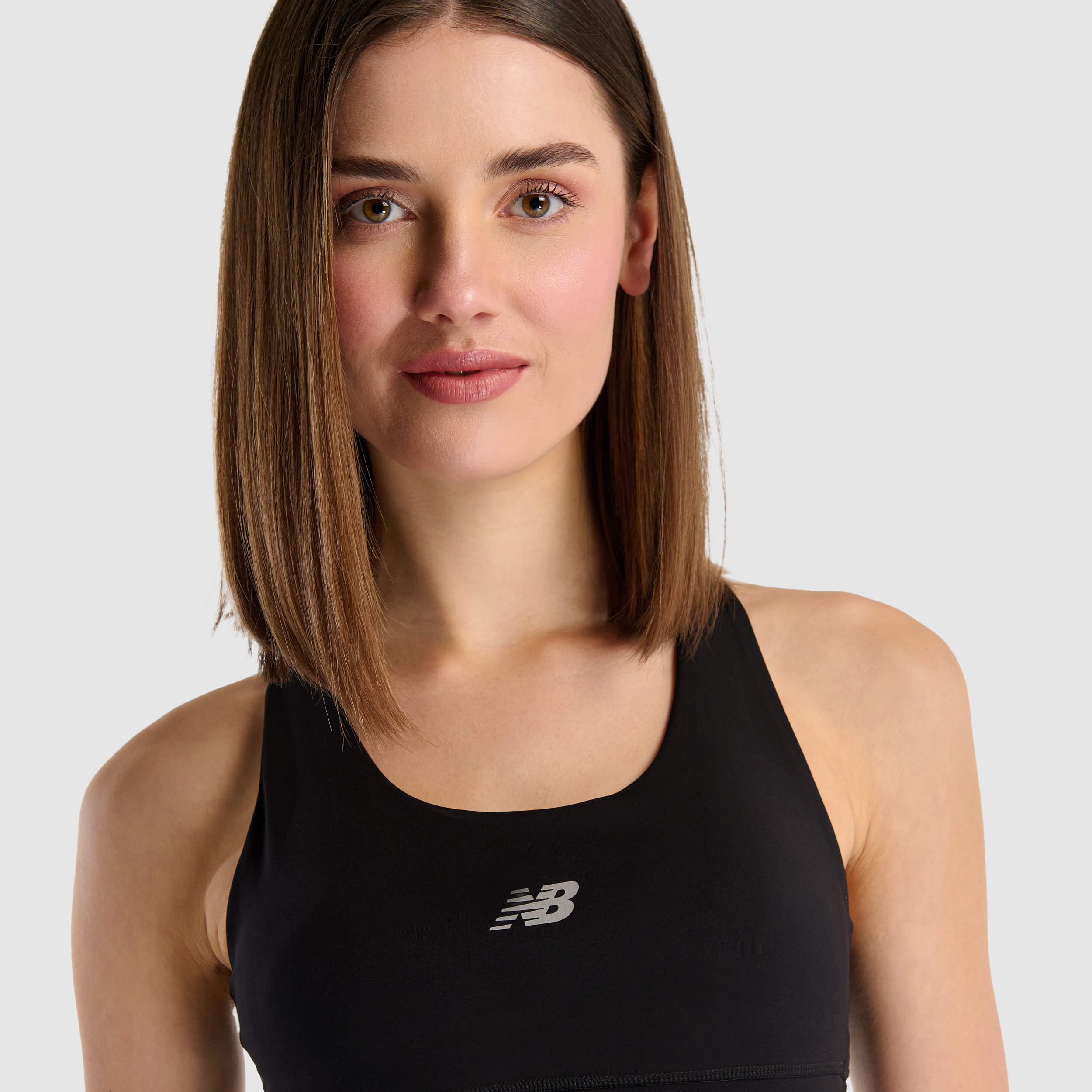 New Balance WNB1534 Siyah Kadın Sporcu Sütyeni görsel 6