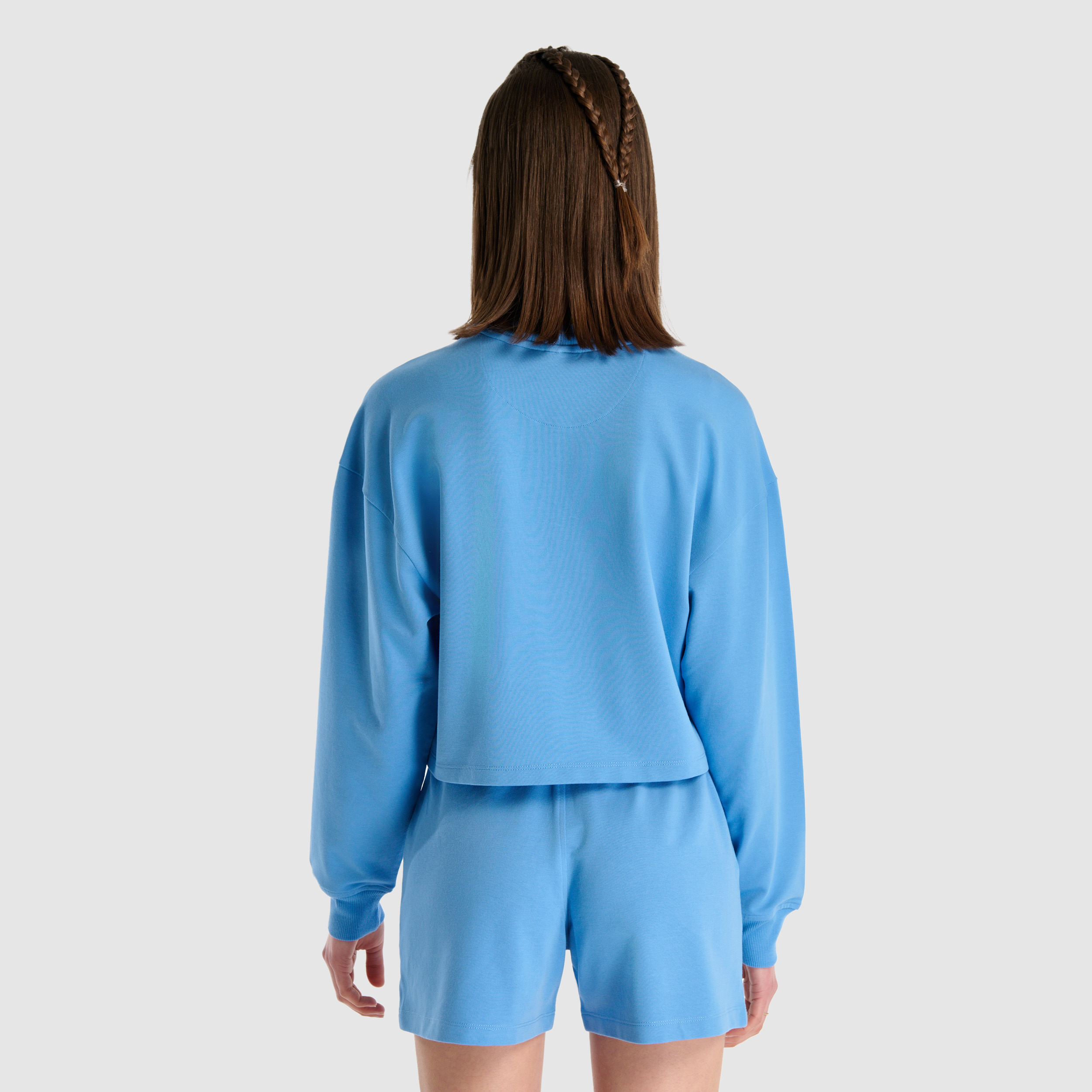 New Balance WNC1502 Mavi Kadın Sweatshirt görsel 3