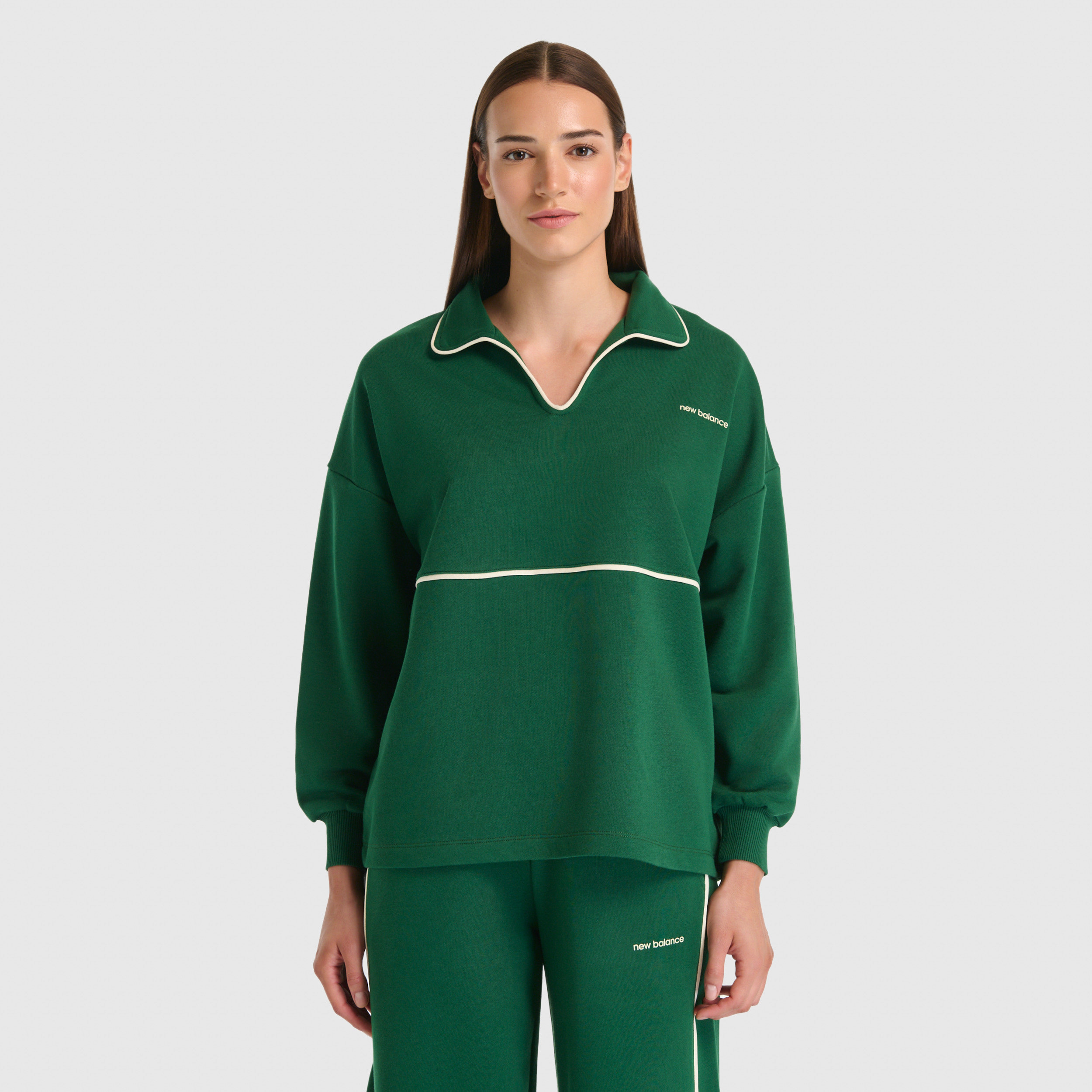 New Balance WNC3402 Yeşil Kadın Sweatshirt