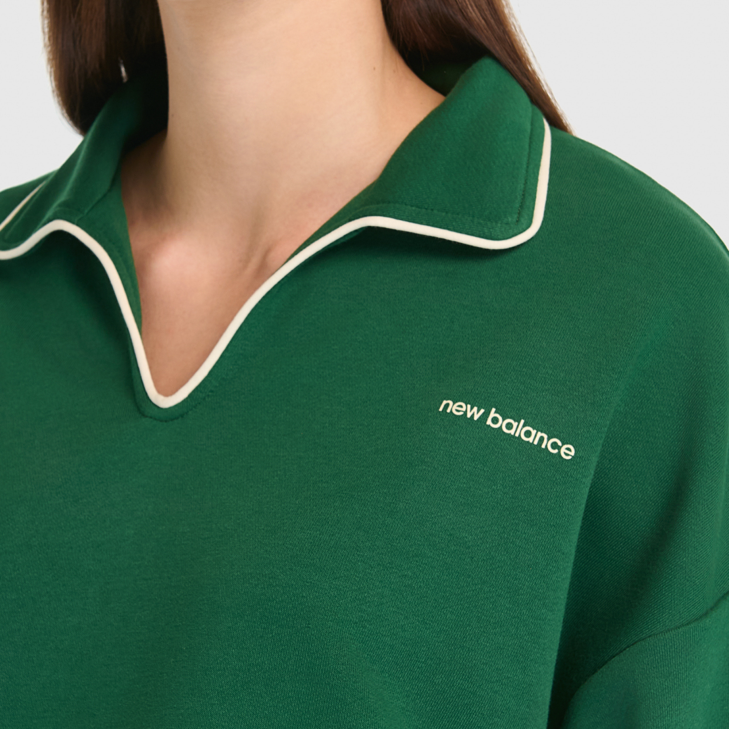 New Balance WNC3402 Yeşil Kadın Sweatshirt görsel 4